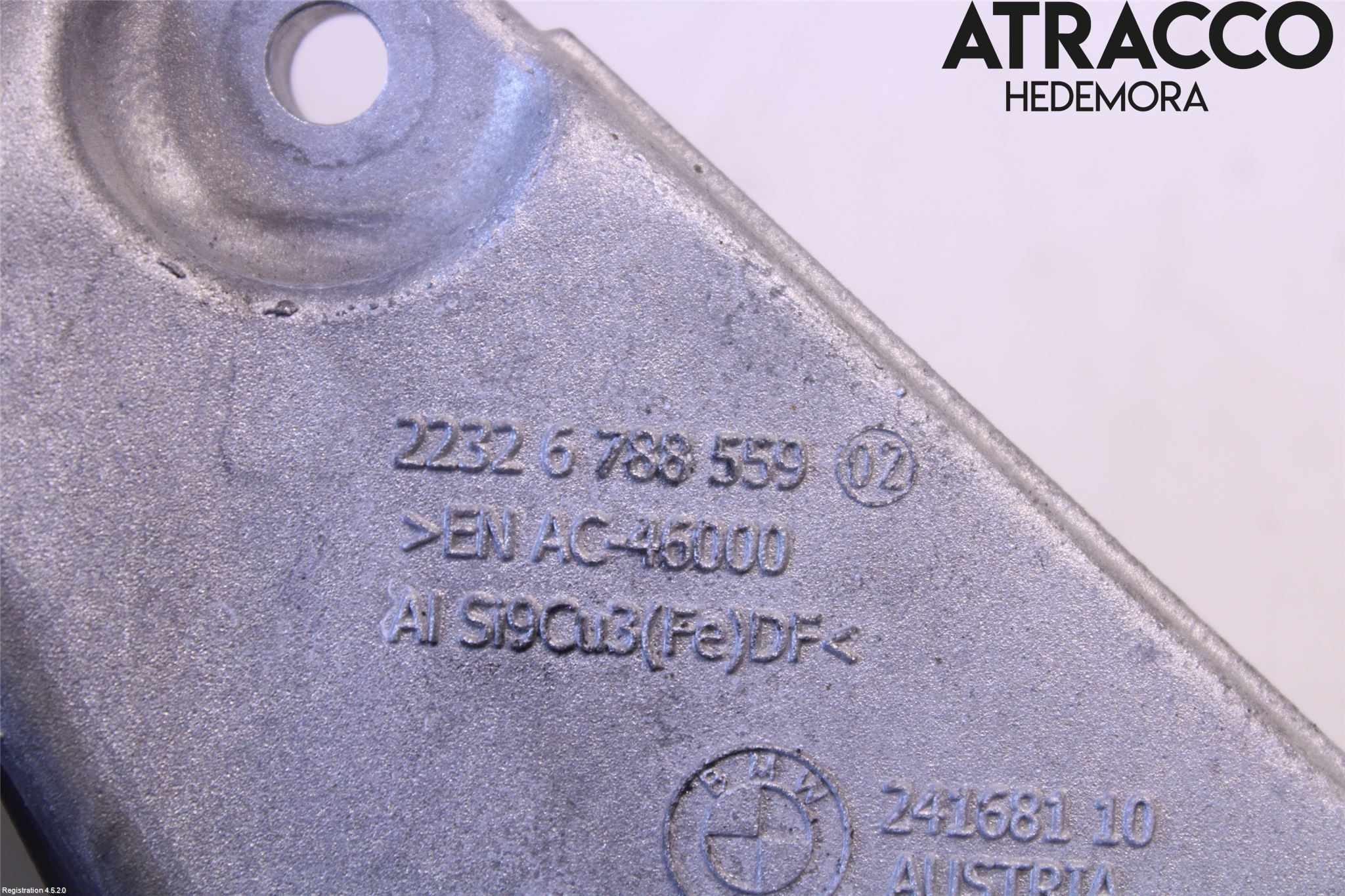 BMW 5 F10/F11/F18 09-17 Gearkasse Feste Stål-Alu