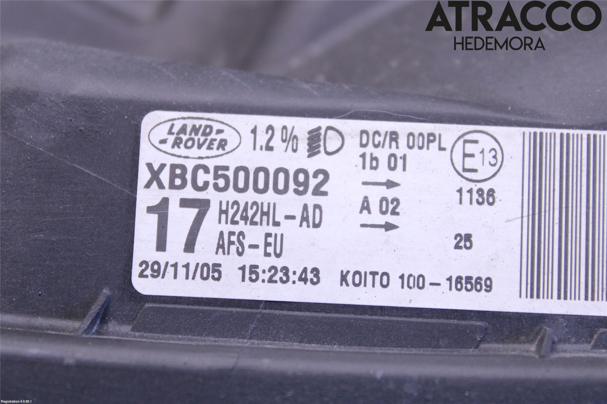 Landrover LAND ROVER RANGE ROVER L322 02-12 Frontlykt Venstre