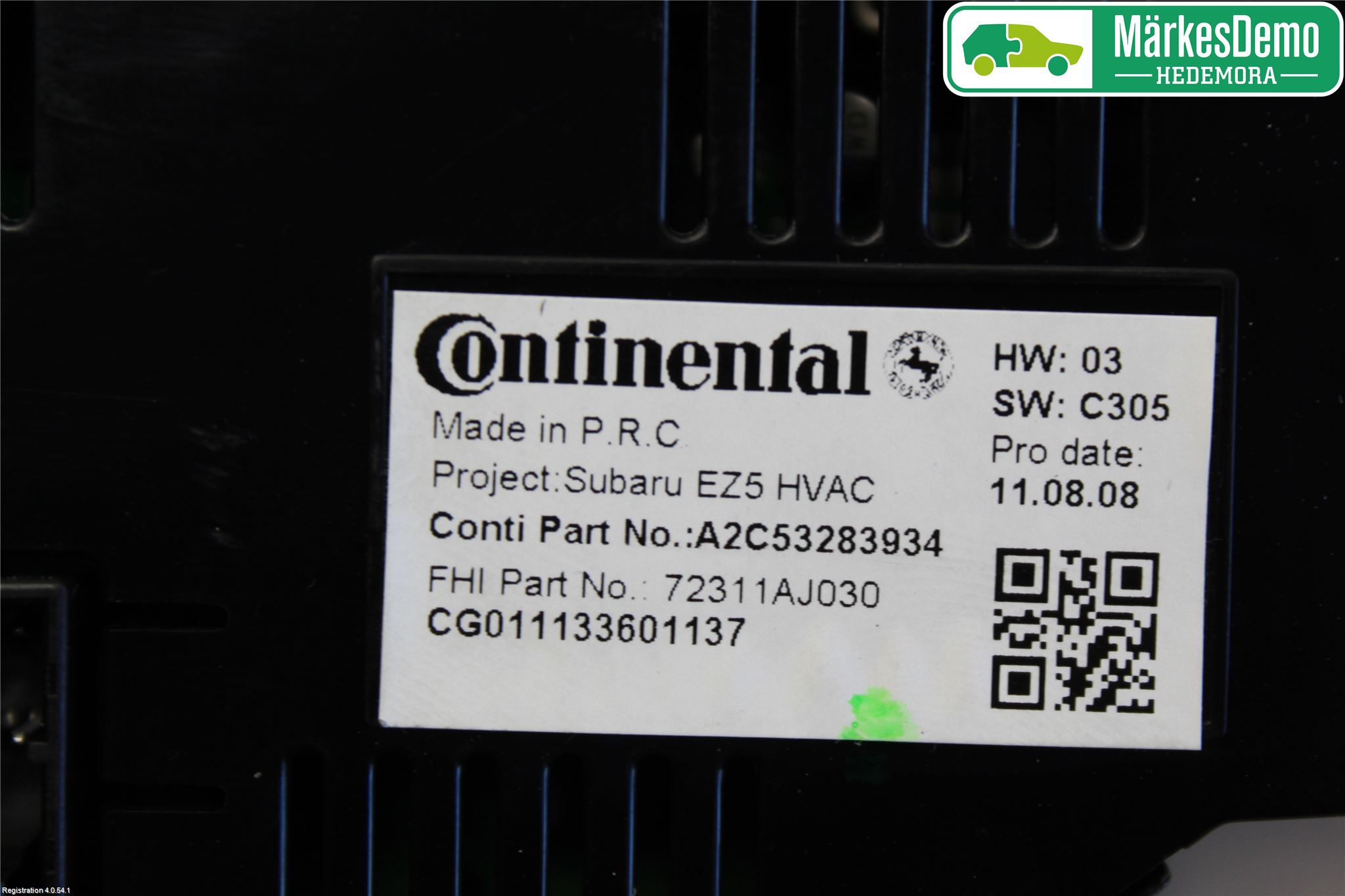 Subaru LEGACY 10-14 Varme Ac Betjening-Display