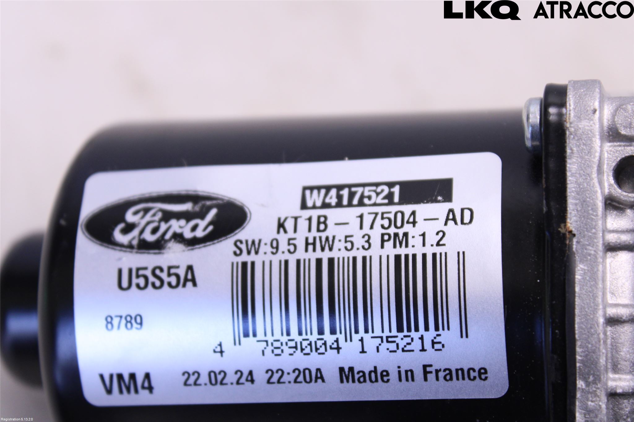 Ford TRANSIT/TOURNEO CONNECT 13-22 Viskermotor Frontrute