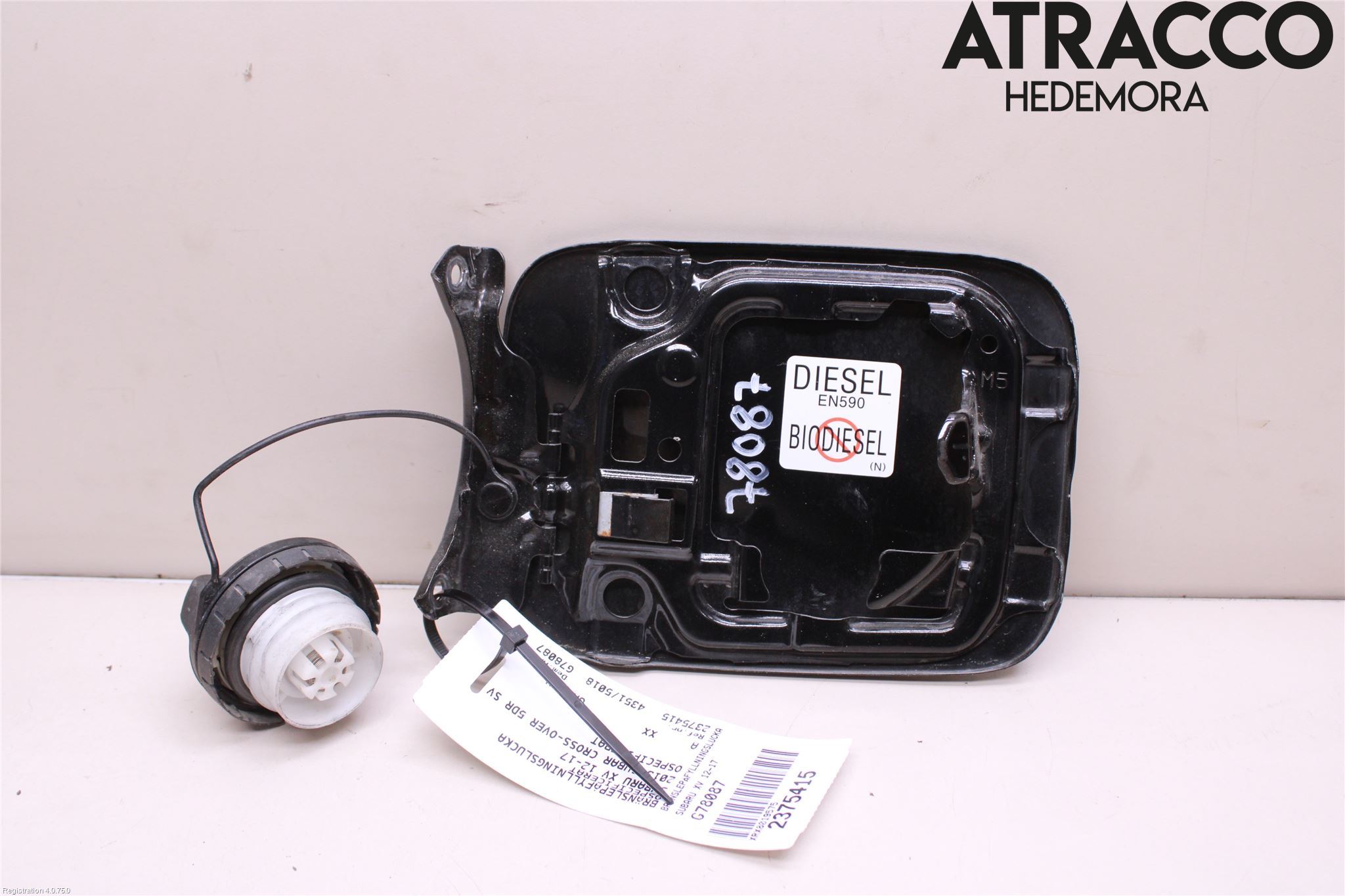 Subaru XV 12-17 Drivstoff Tankluke