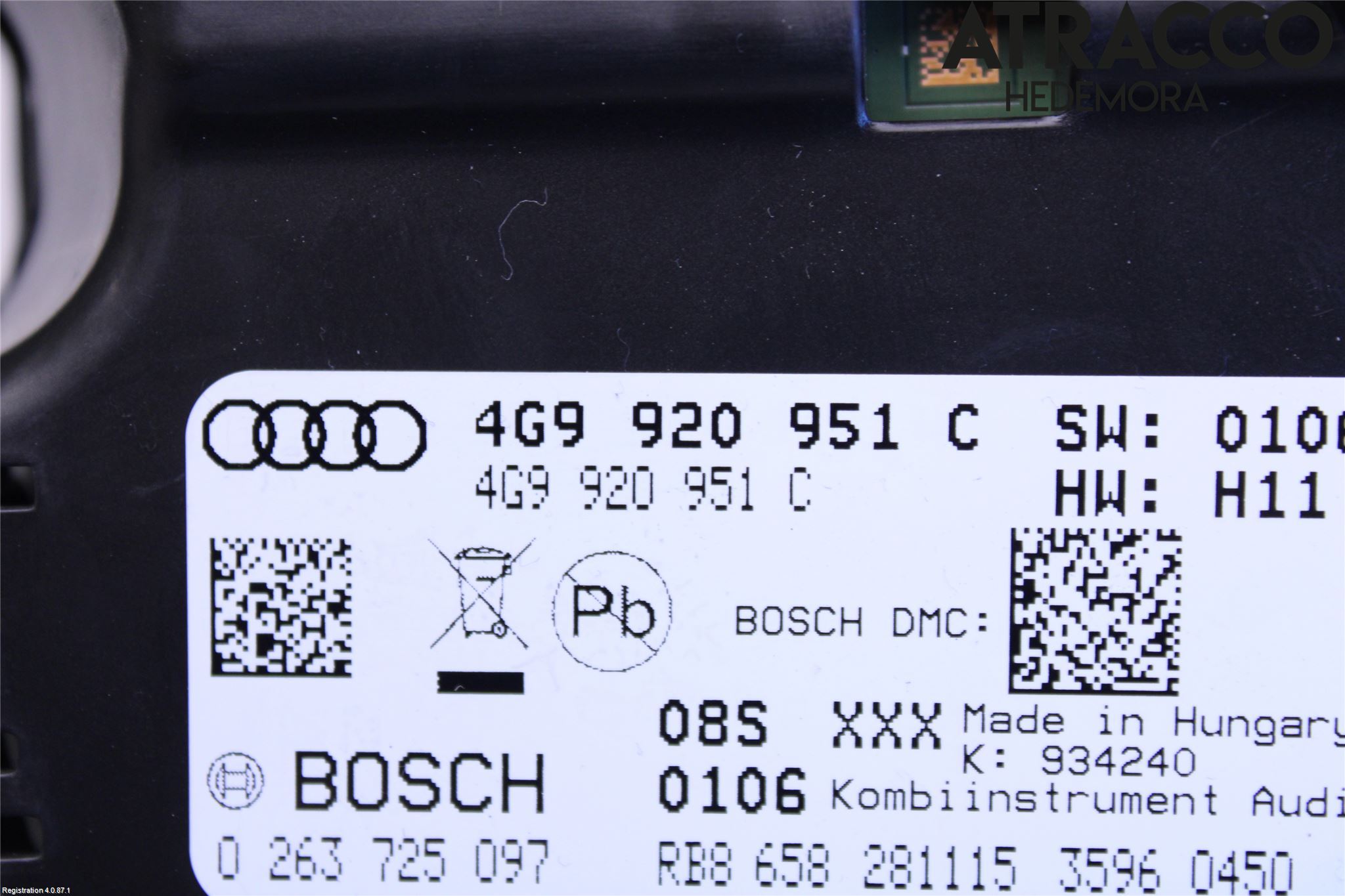 Audi A6 ALLROAD 12-18 Instr Kombinert