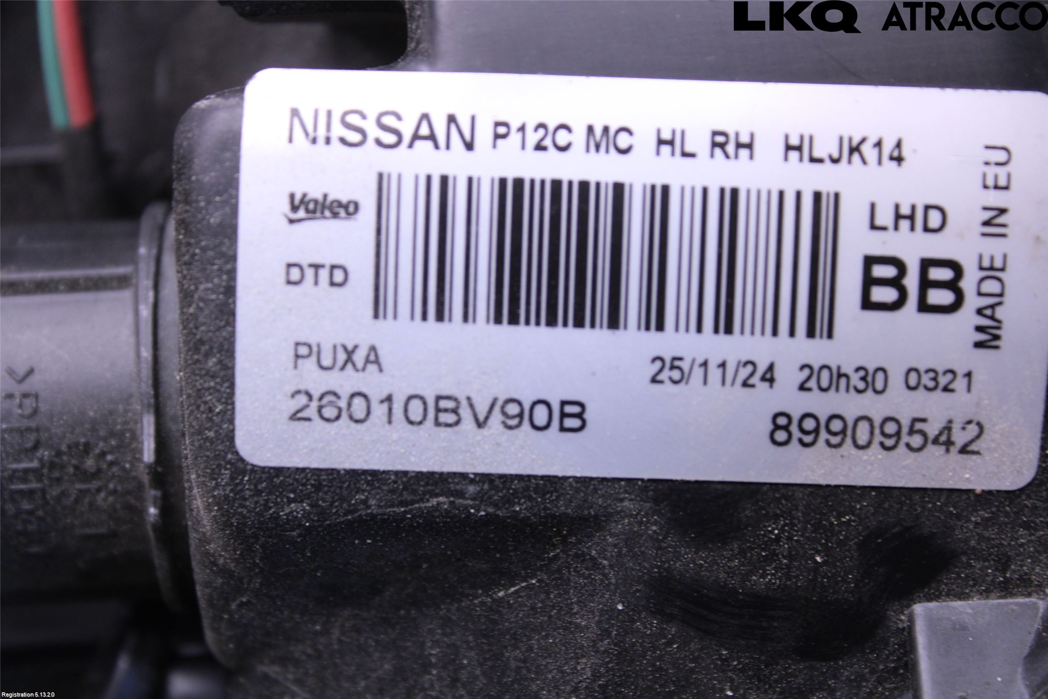 Nissan JUKE 14-19 Frontlykt Høyre