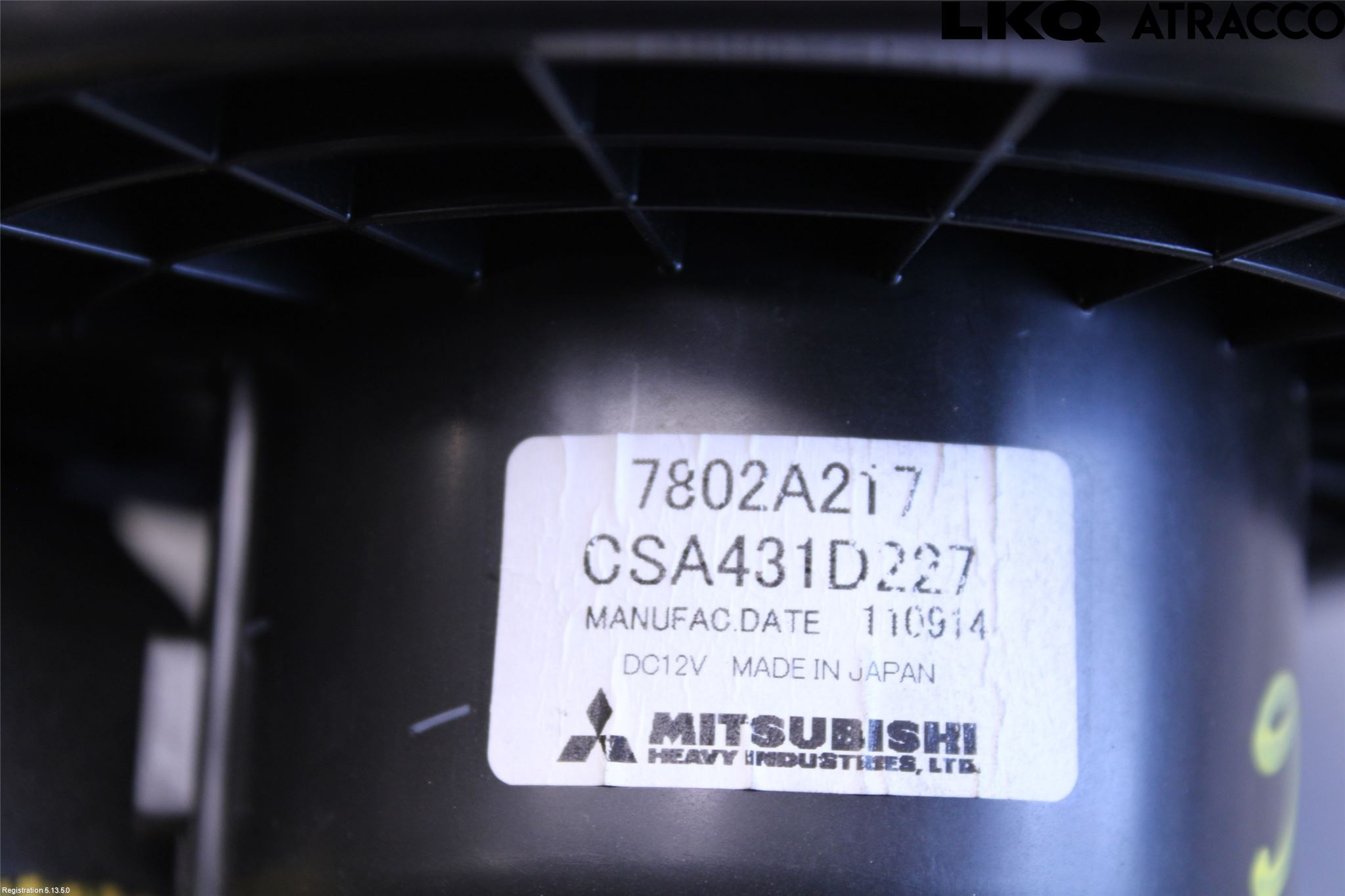 Mitsubishi OUTLANDER 07-12 Varme Ac Varmeapparatvifte