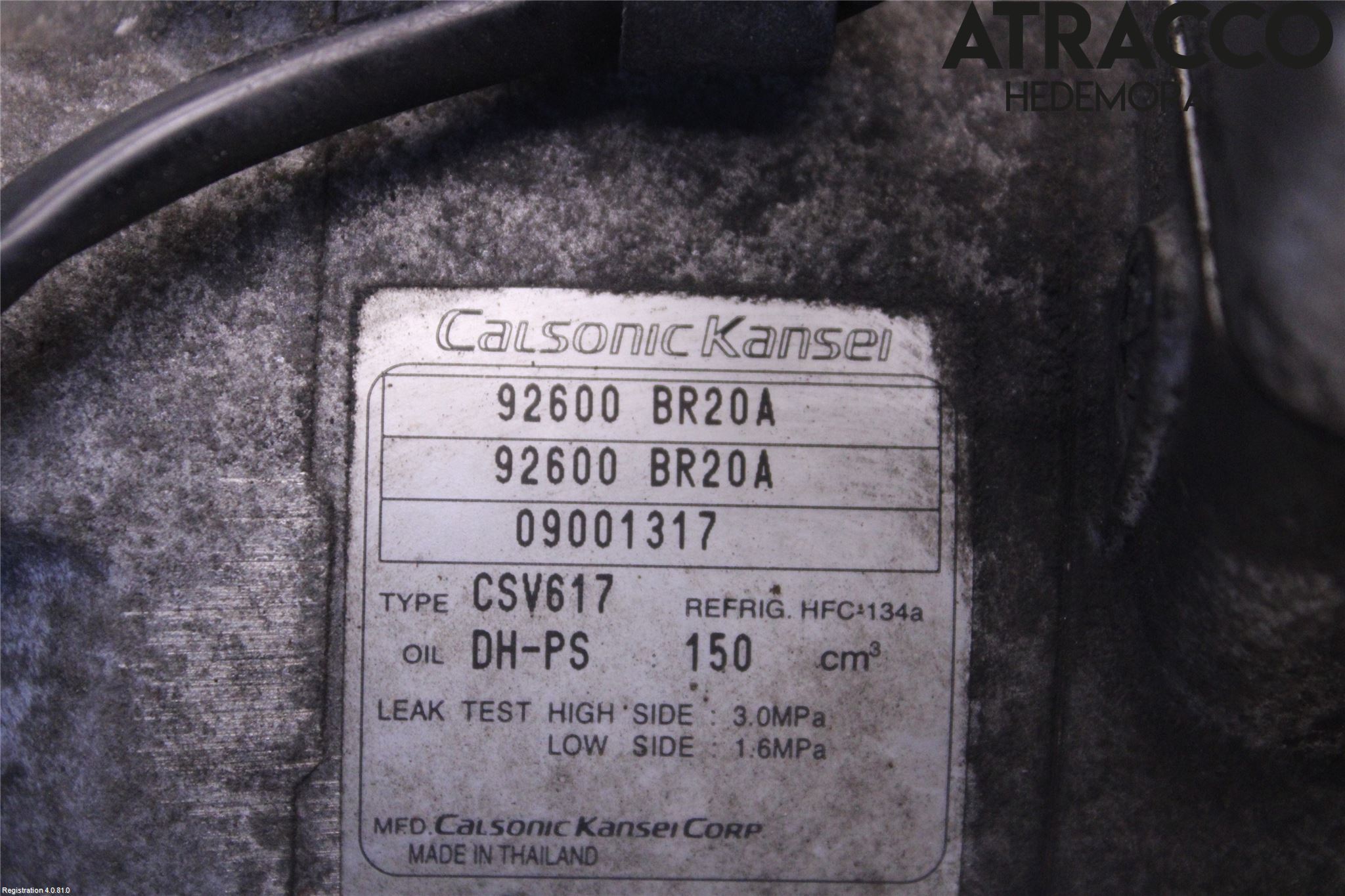 Nissan QASHQAI 10-14 Varme Ac Kompressor
