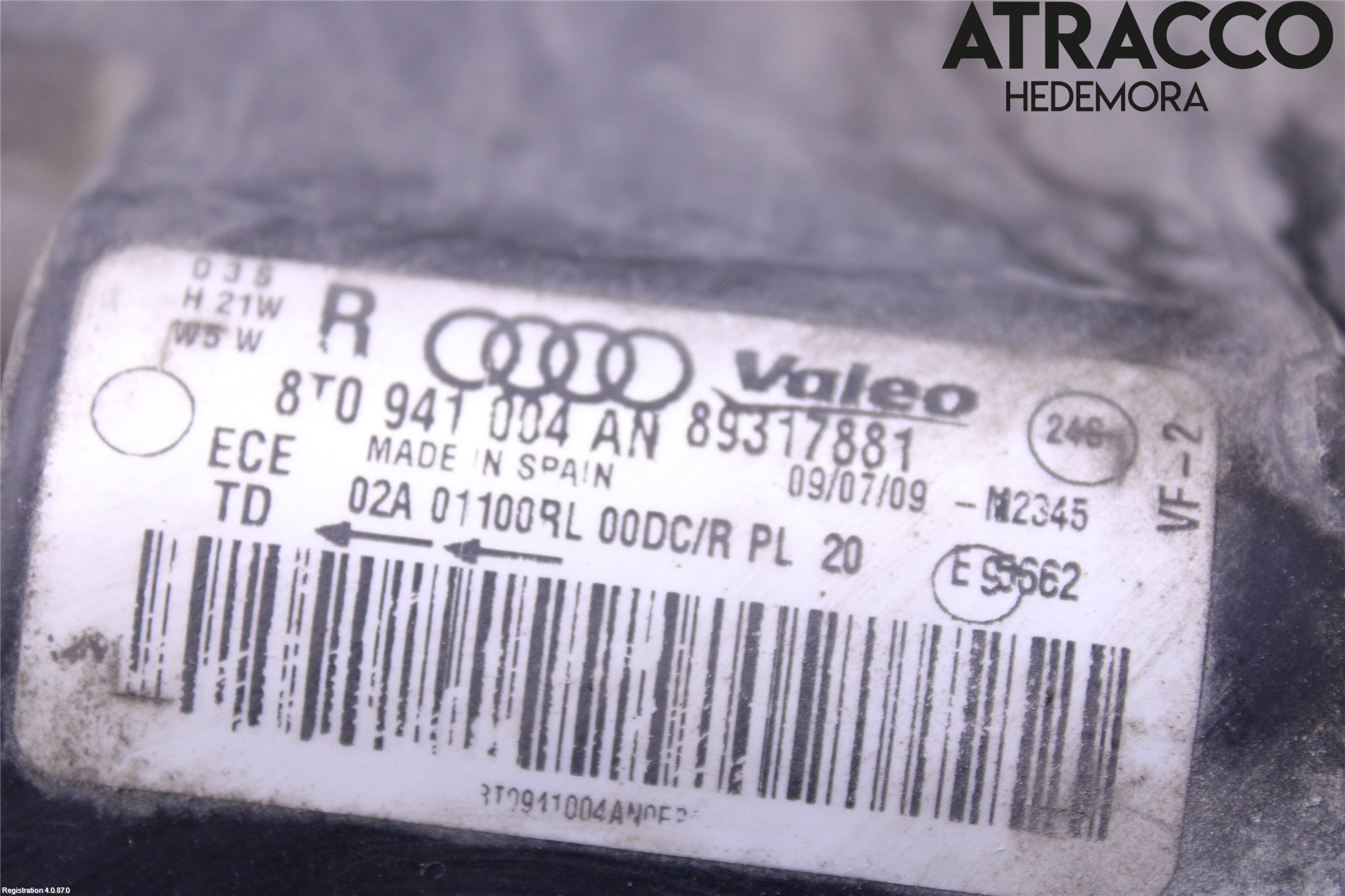 Audi A5 07-16 Frontlykt Høyre