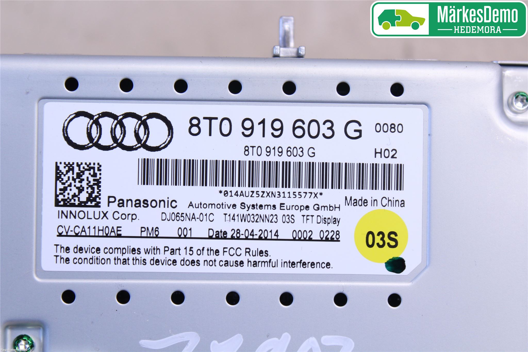 Audi Q5 09-16 Multifunktionsdisplay