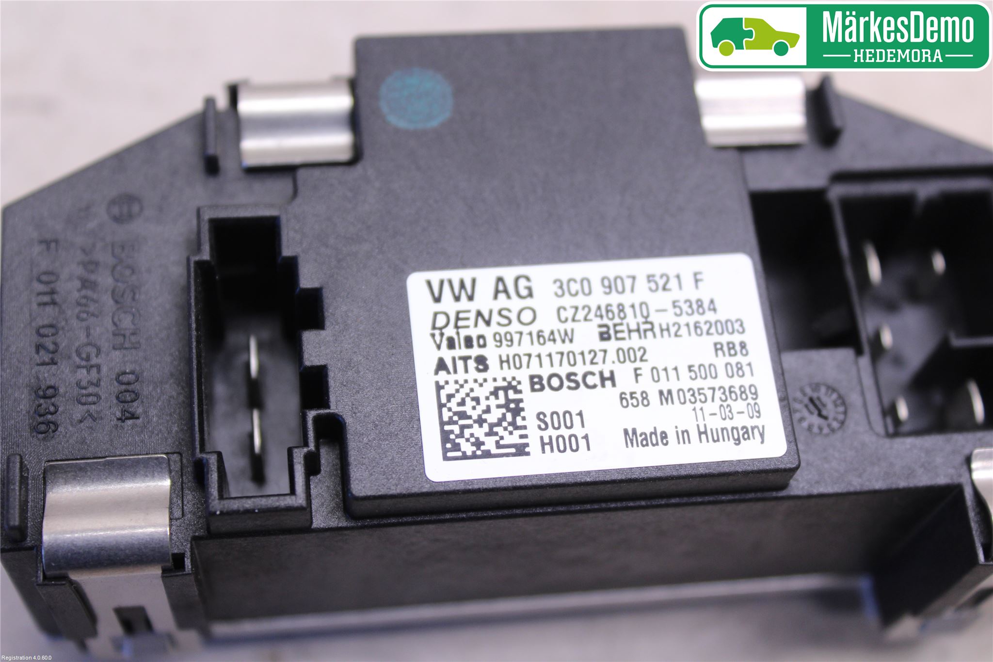 Volkswagen VW SHARAN 11- Varmeapparat Viftemotstand