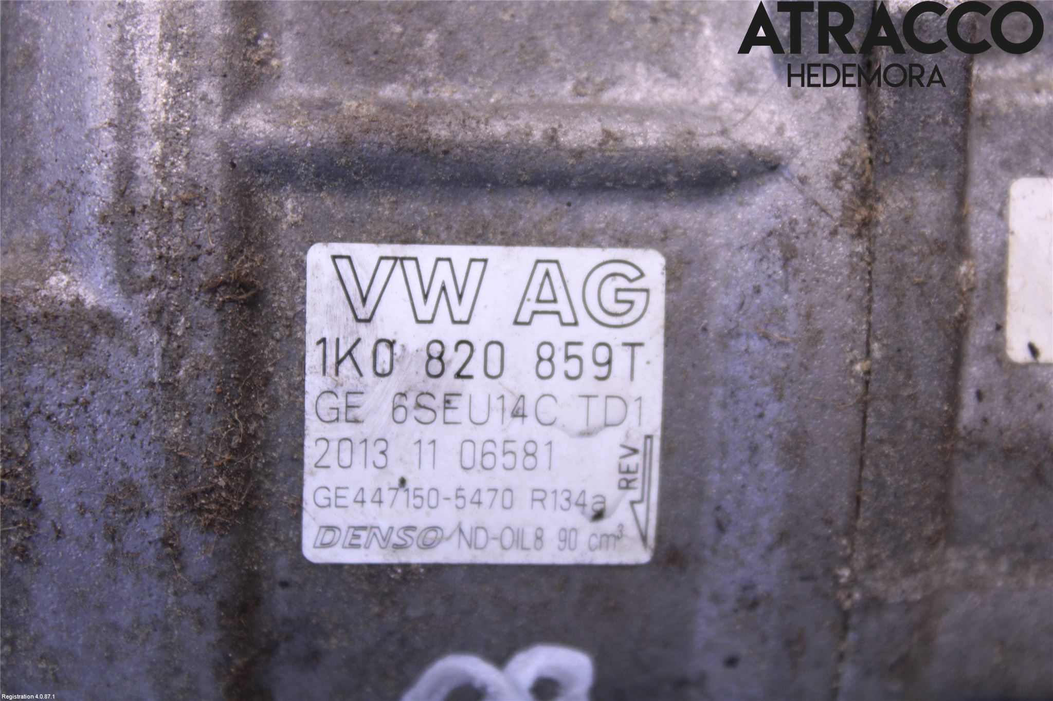 Volkswagen VW PASSAT 11-14 Varme Ac Kompressor