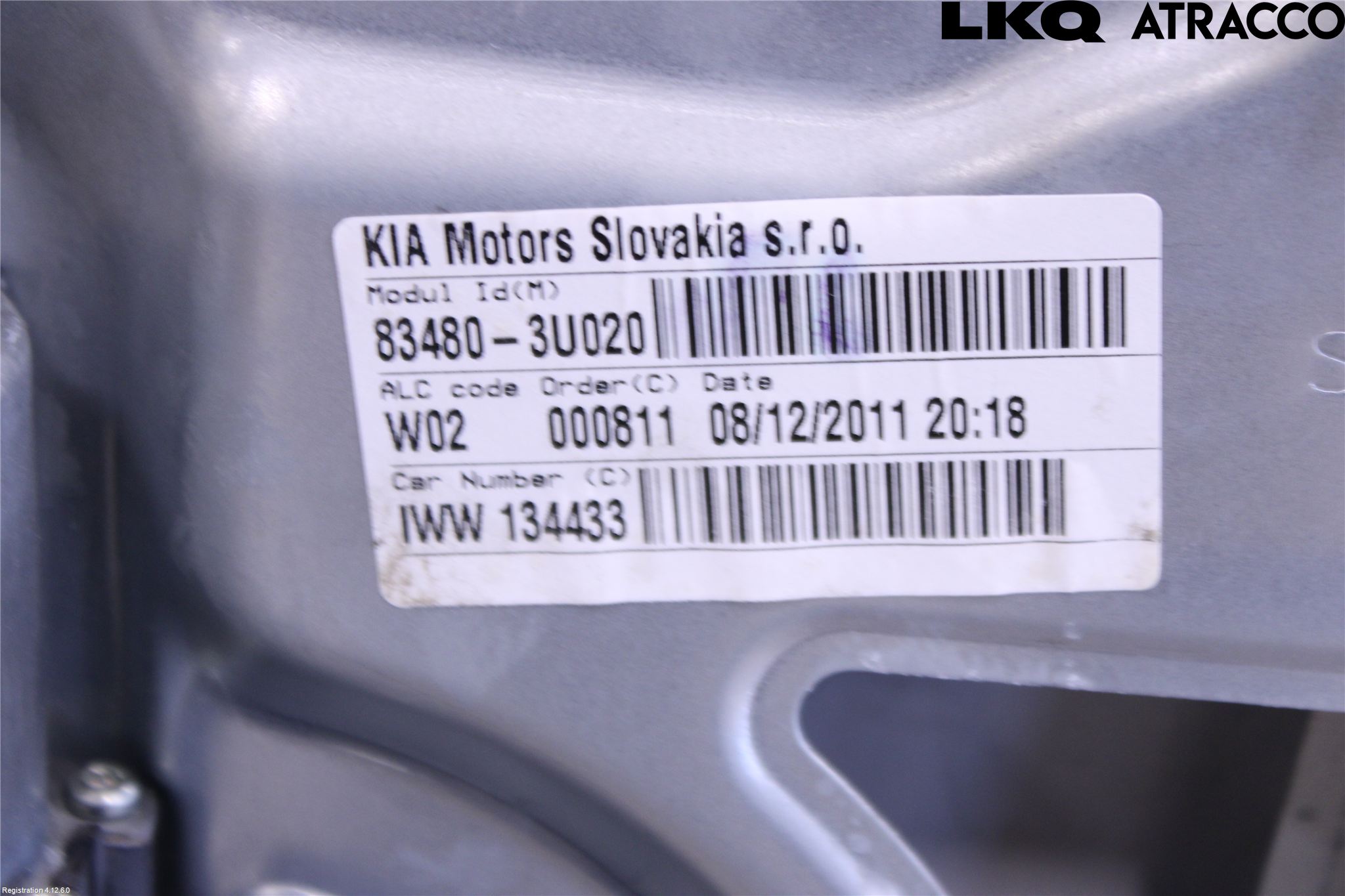 Kia SPORTAGE (SL) 11-15 Vindusheis El Komp