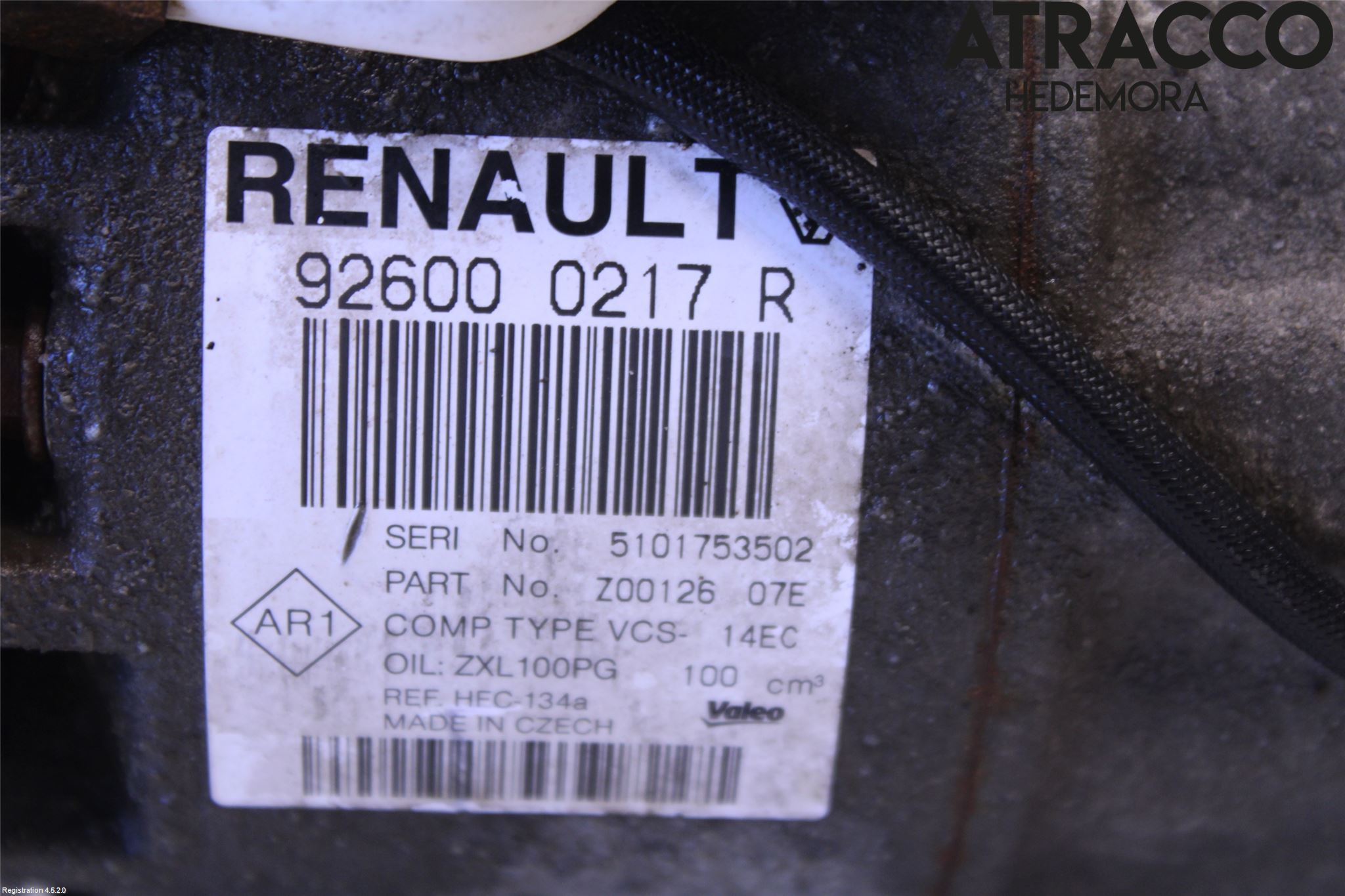 Renault CLIO IV 12-16 Varme Ac Kompressor