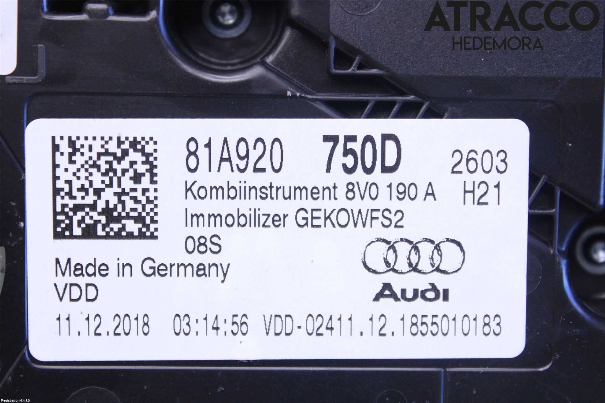 Audi Q2/SQ2 17- Instr Kombinert