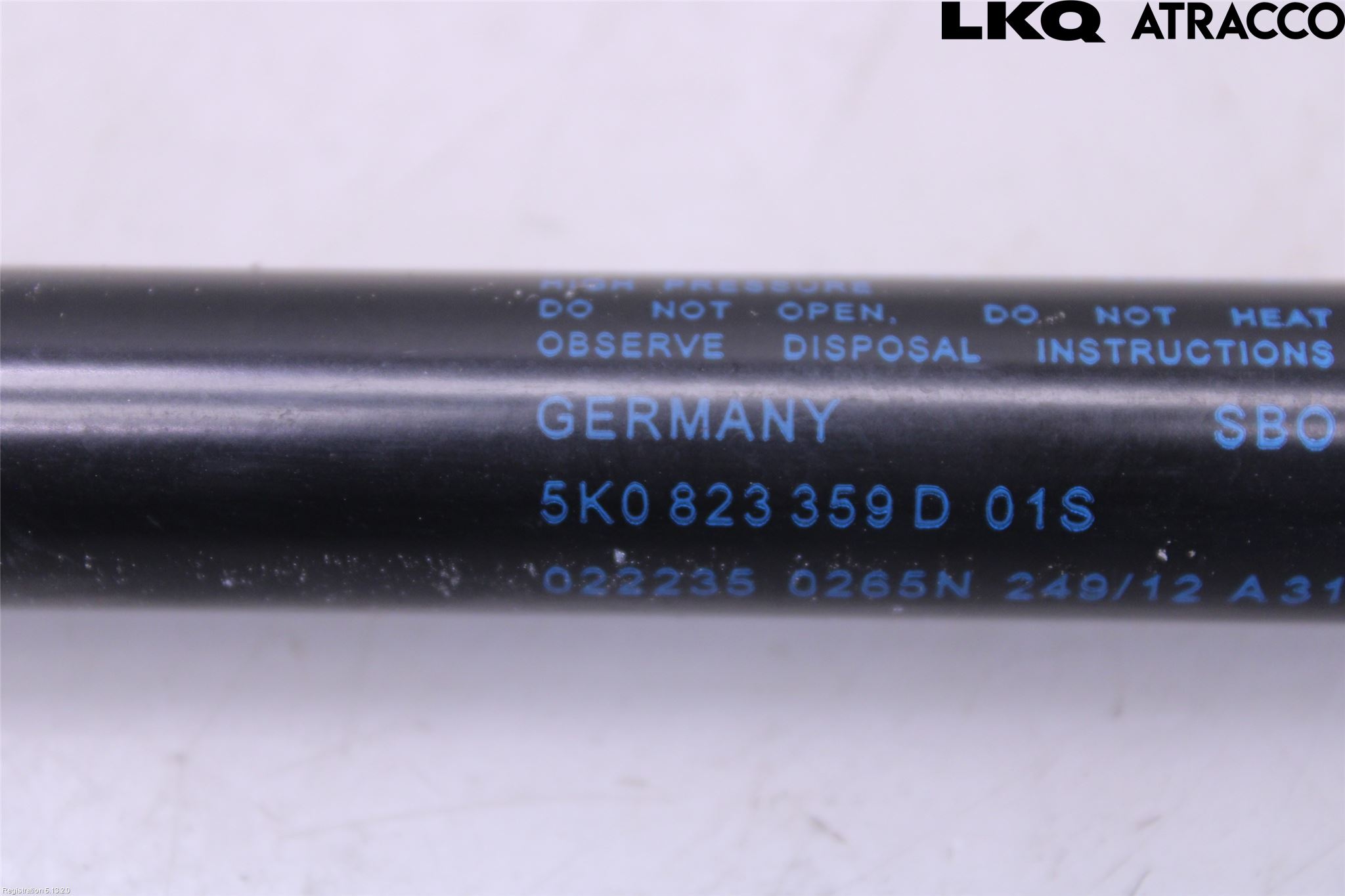 Volkswagen VW GOLF VI 09-13 Panser Demper-Gassfjær