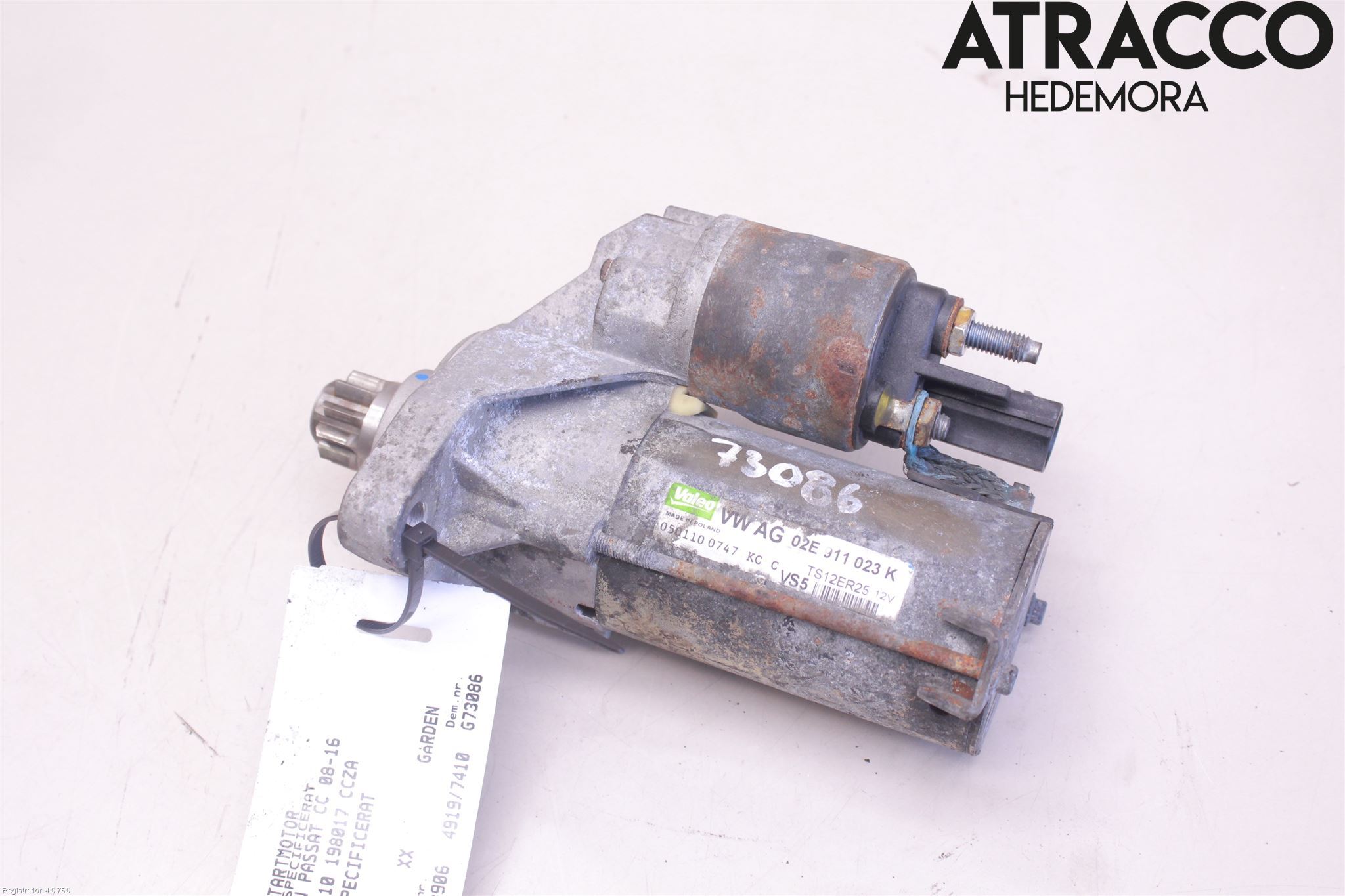 Volkswagen VW PASSAT CC 08-16 Startmotor