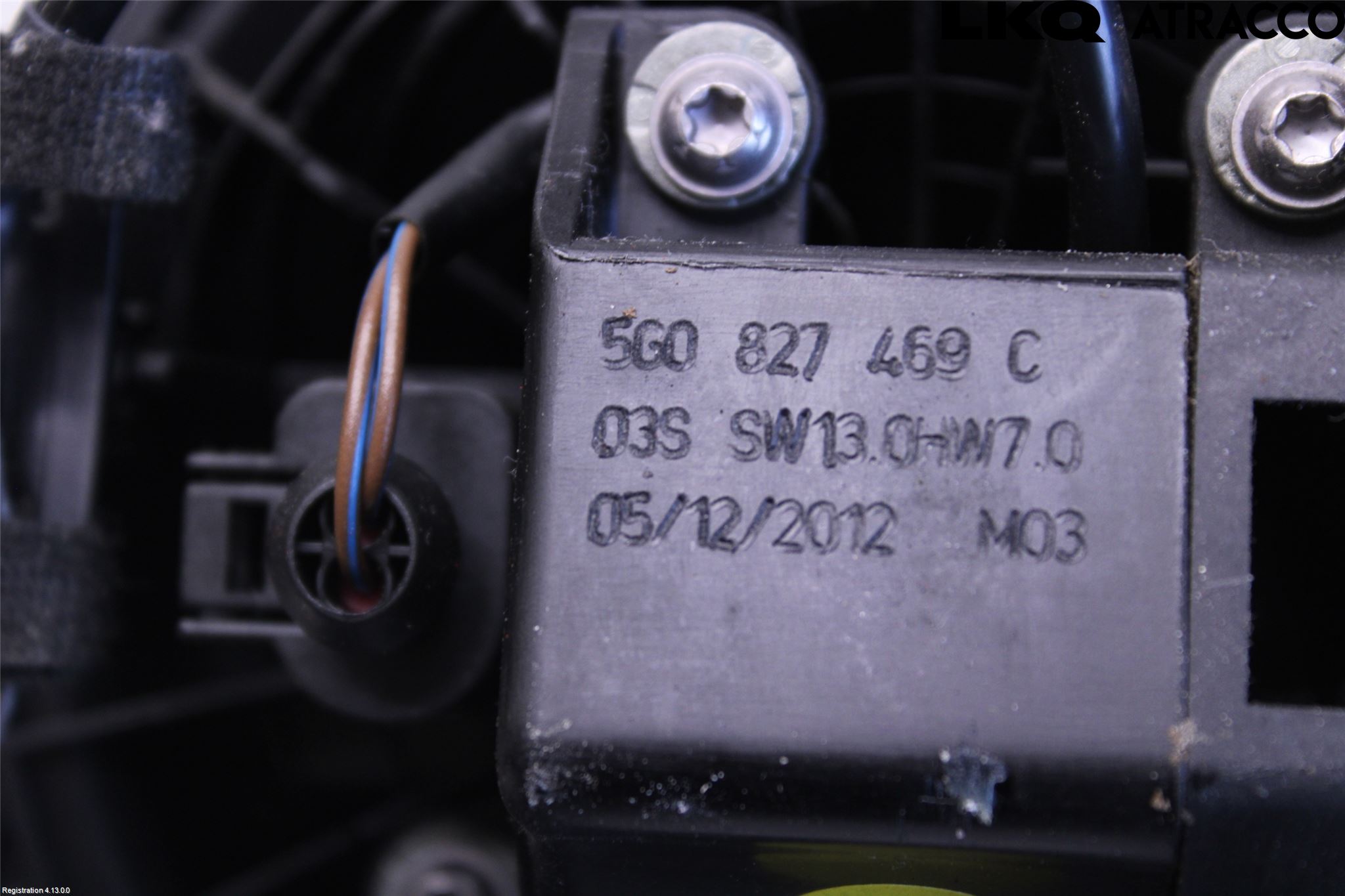 Volkswagen VW GOLF / E-GOLF VII 13-20 Bakluke Handtak Ytre