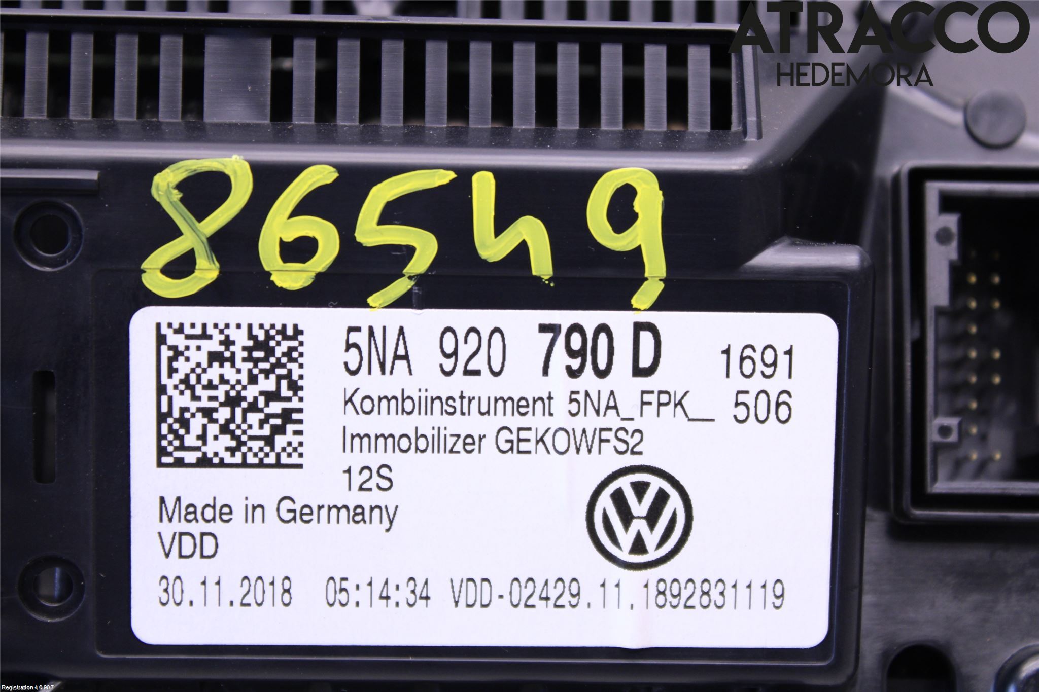Volkswagen VW TIGUAN 16-24 Instr Kombinert