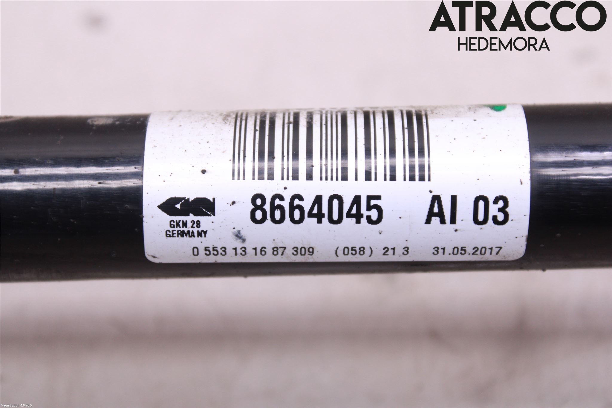 BMW 5 G30/G31/F90 17-23 Drivaksel Bak Kompl Venstre