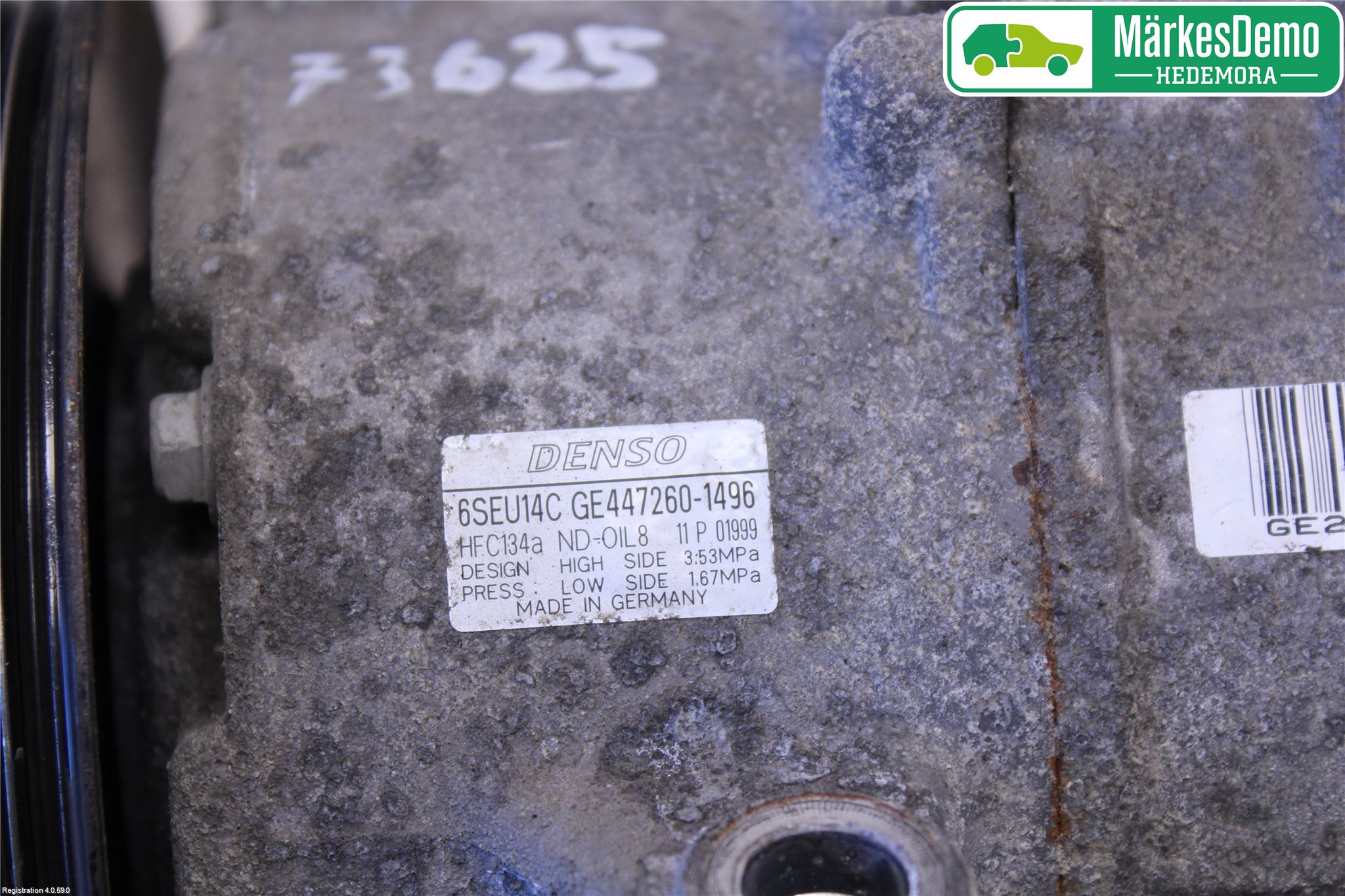 Toyota VERSO 09-18 Varme Ac Kompressor