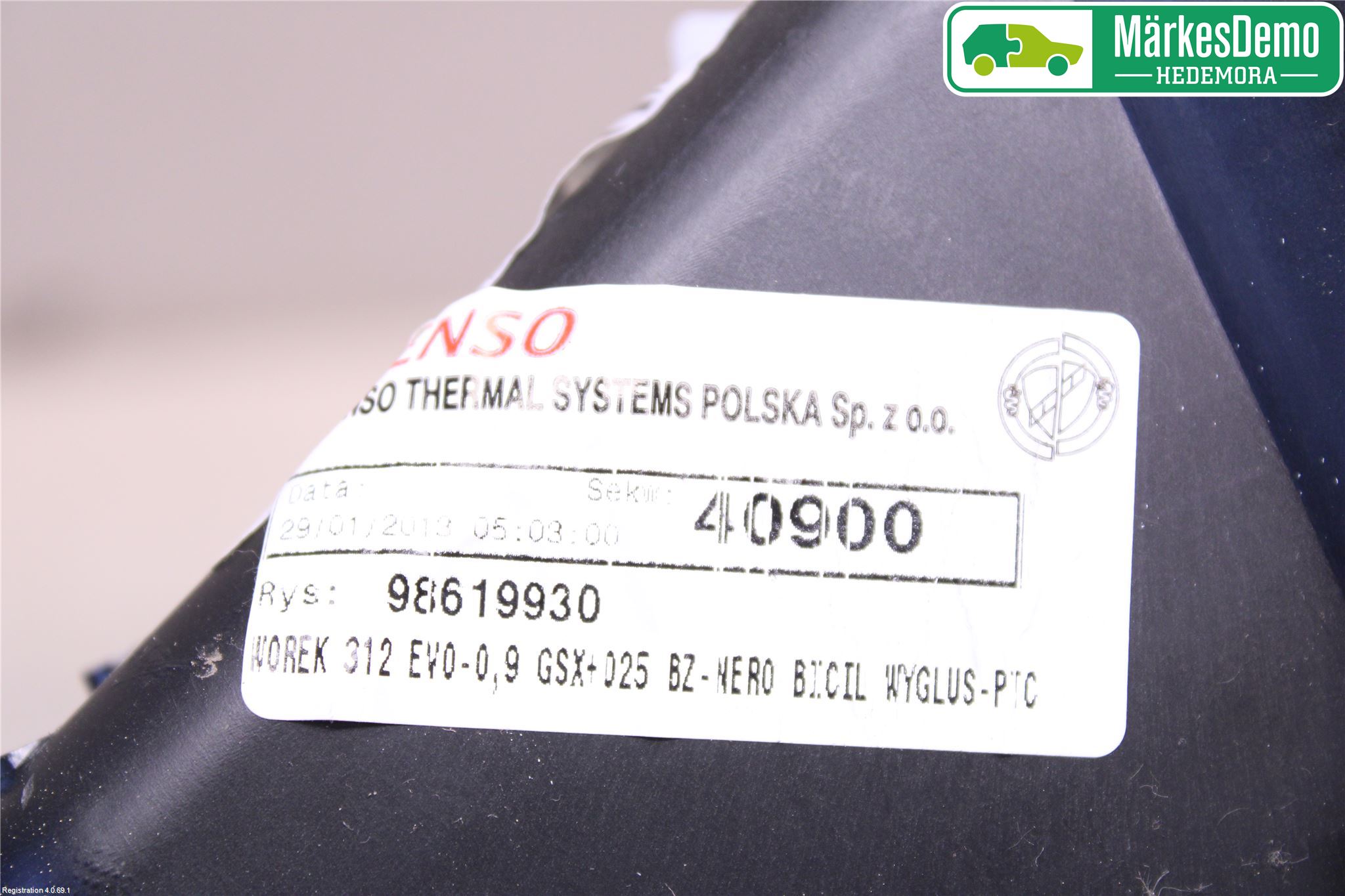 Fiat 500 07- Varme Ac Varmeapparatvifte