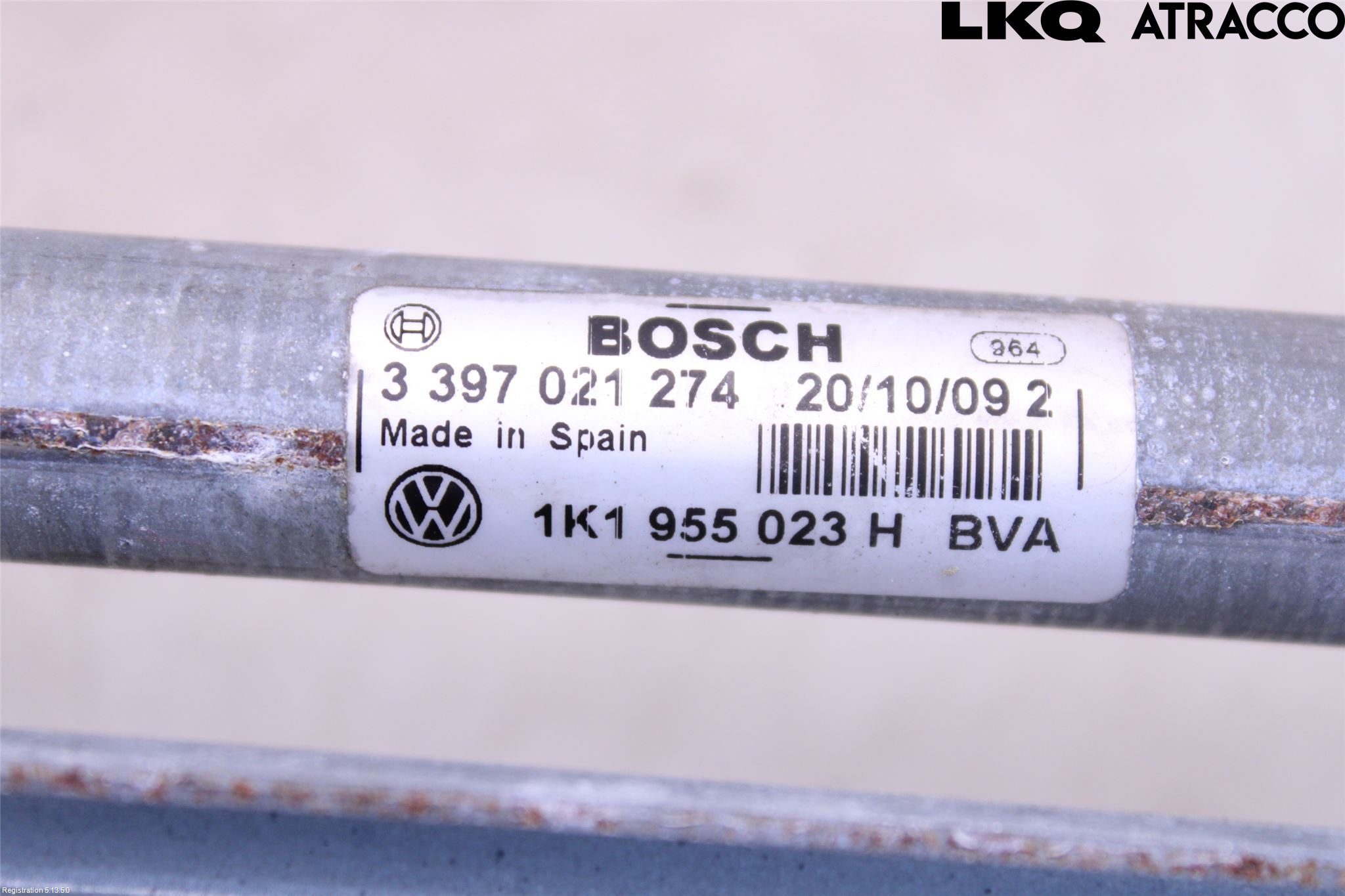 Volkswagen VW GOLF VI 09-13 Viskeroverføring Frontrute