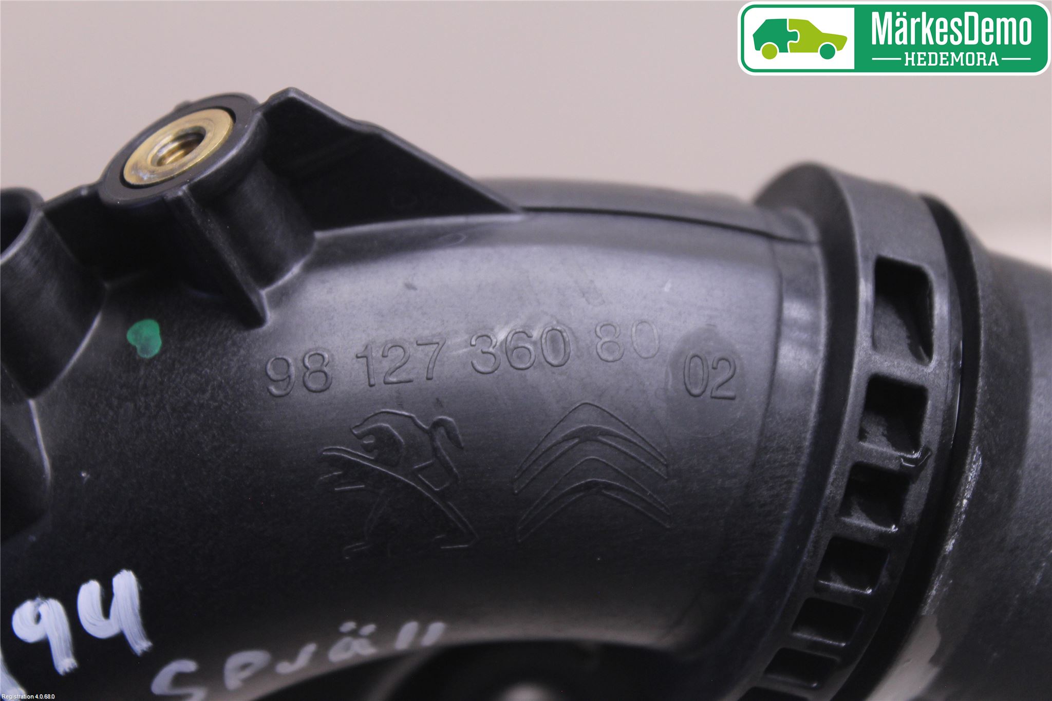 Citroen C3 AIRCROSS 18-23 Intercooler Rør-Slange
