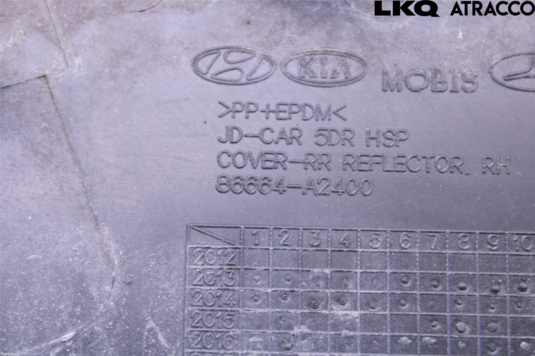 Kia CEED 12-18 Støtfanger Bak Hjørne Høyre