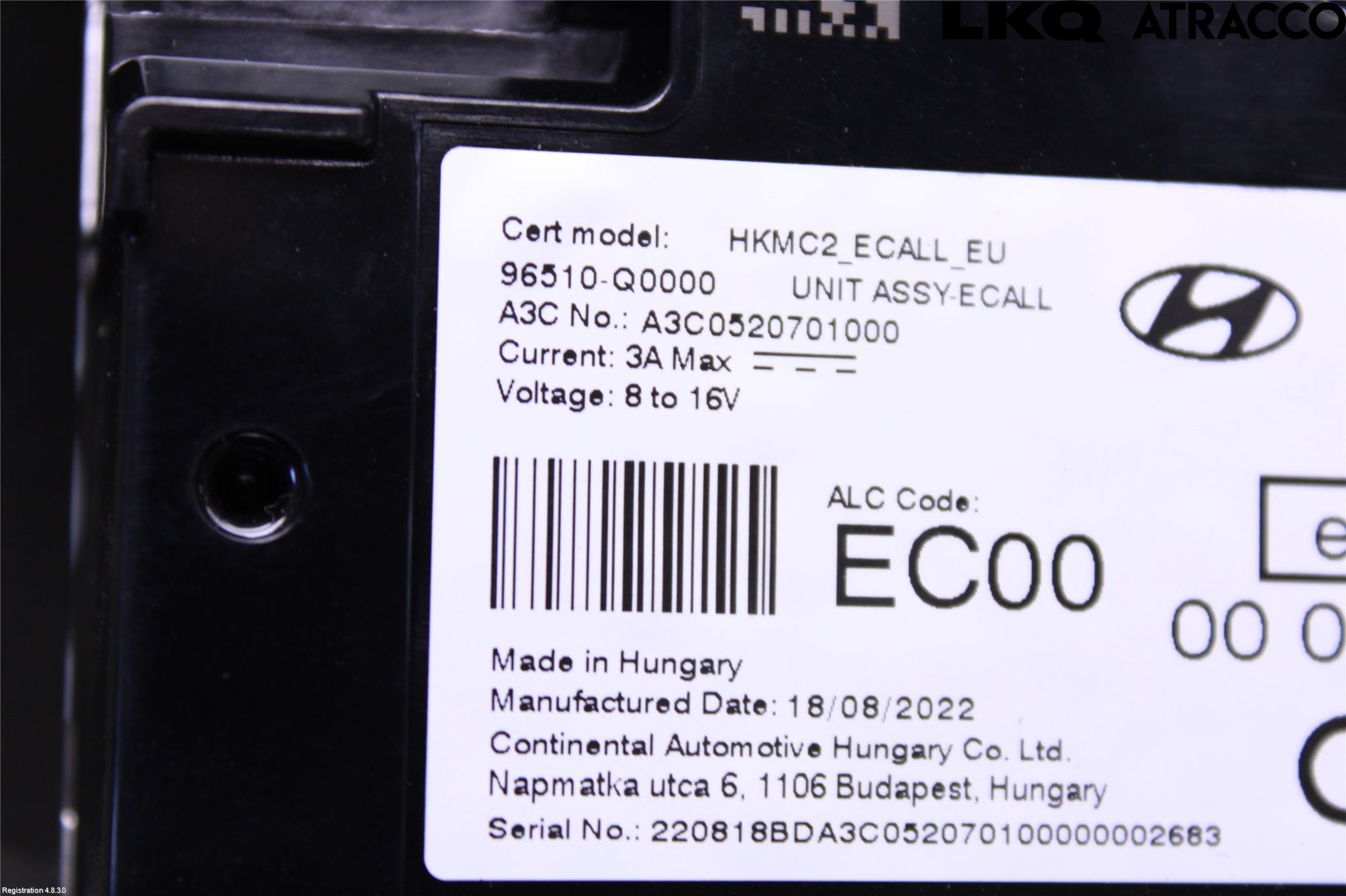 Hyundai BAYON BC3 21- Styreenhet Øvrig