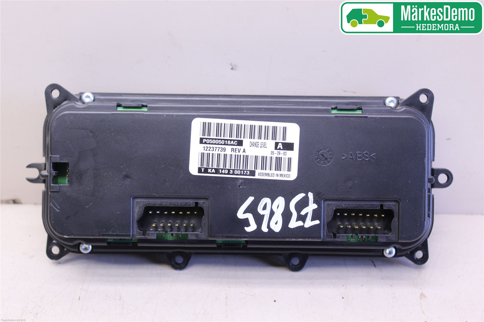 Chrysler CHR VOYAGER     04-07 Varme Ac Betjening-Display