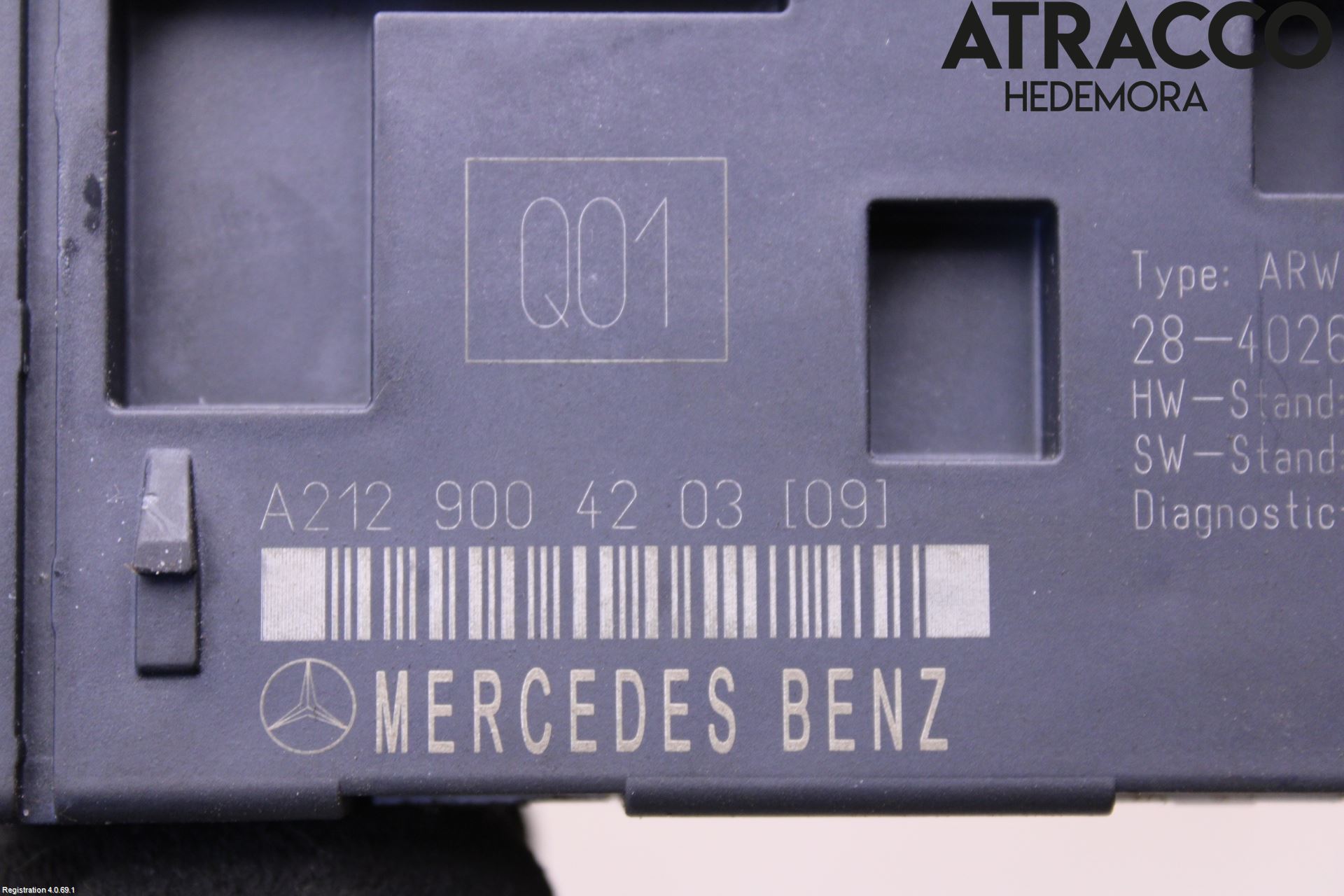 Mercedes-Benz MB E-KLASS (W212) 09-16 Styreenhet Bakluke