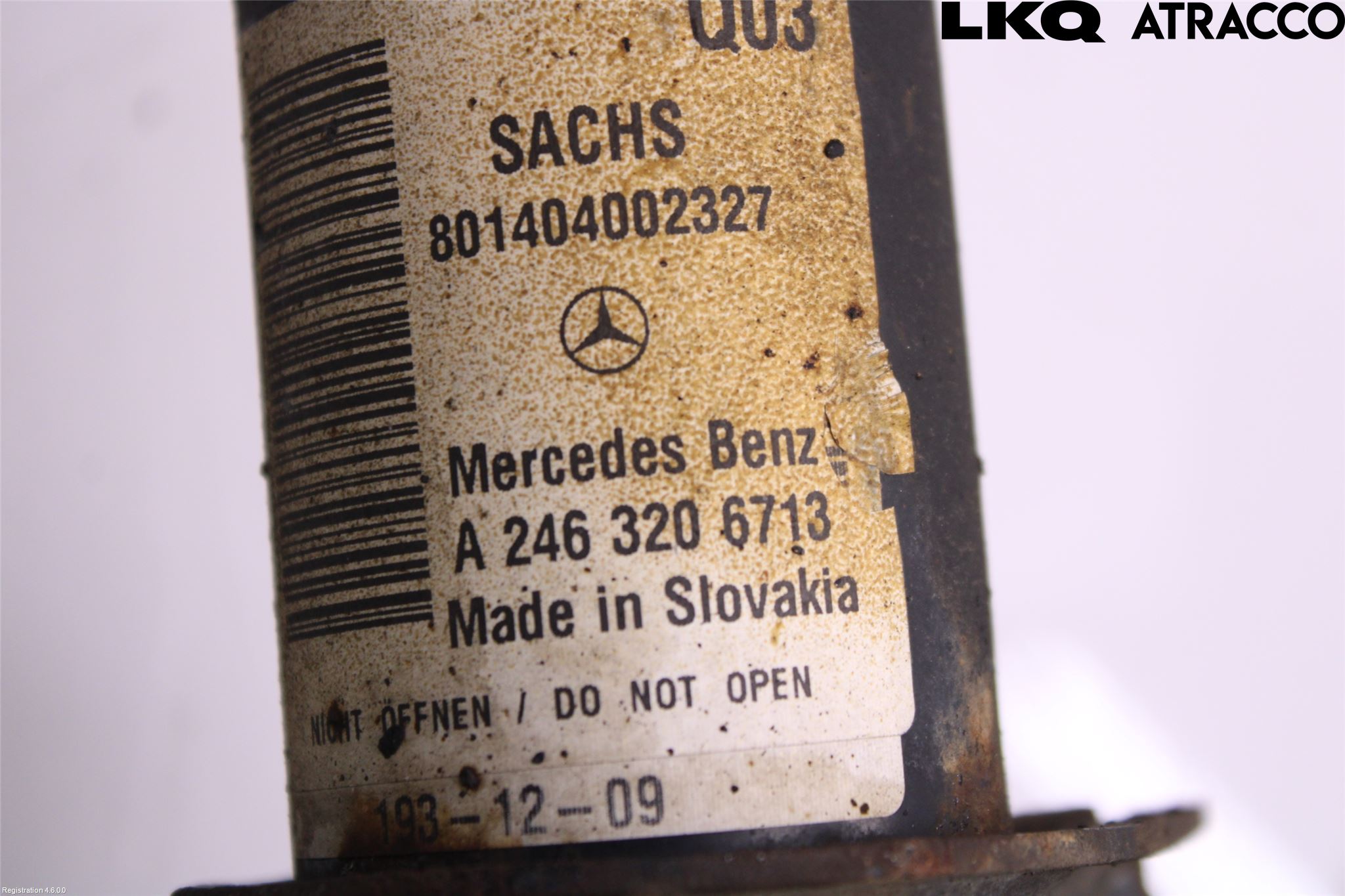 Mercedes-Benz MB B-KLASS (W246/W242) 12-19 Fjærbein Foran Venstre
