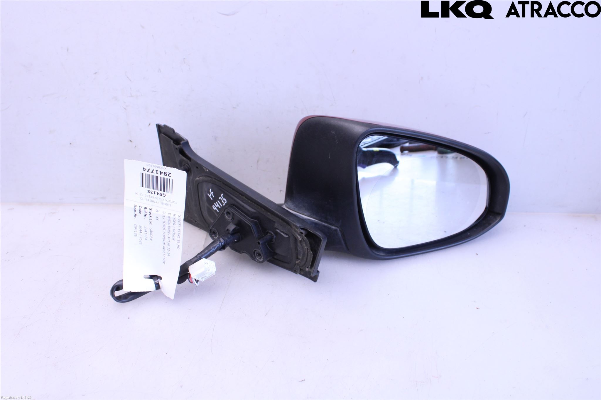 Toyota YARIS XP130 12-14 Speil H M-El Justering