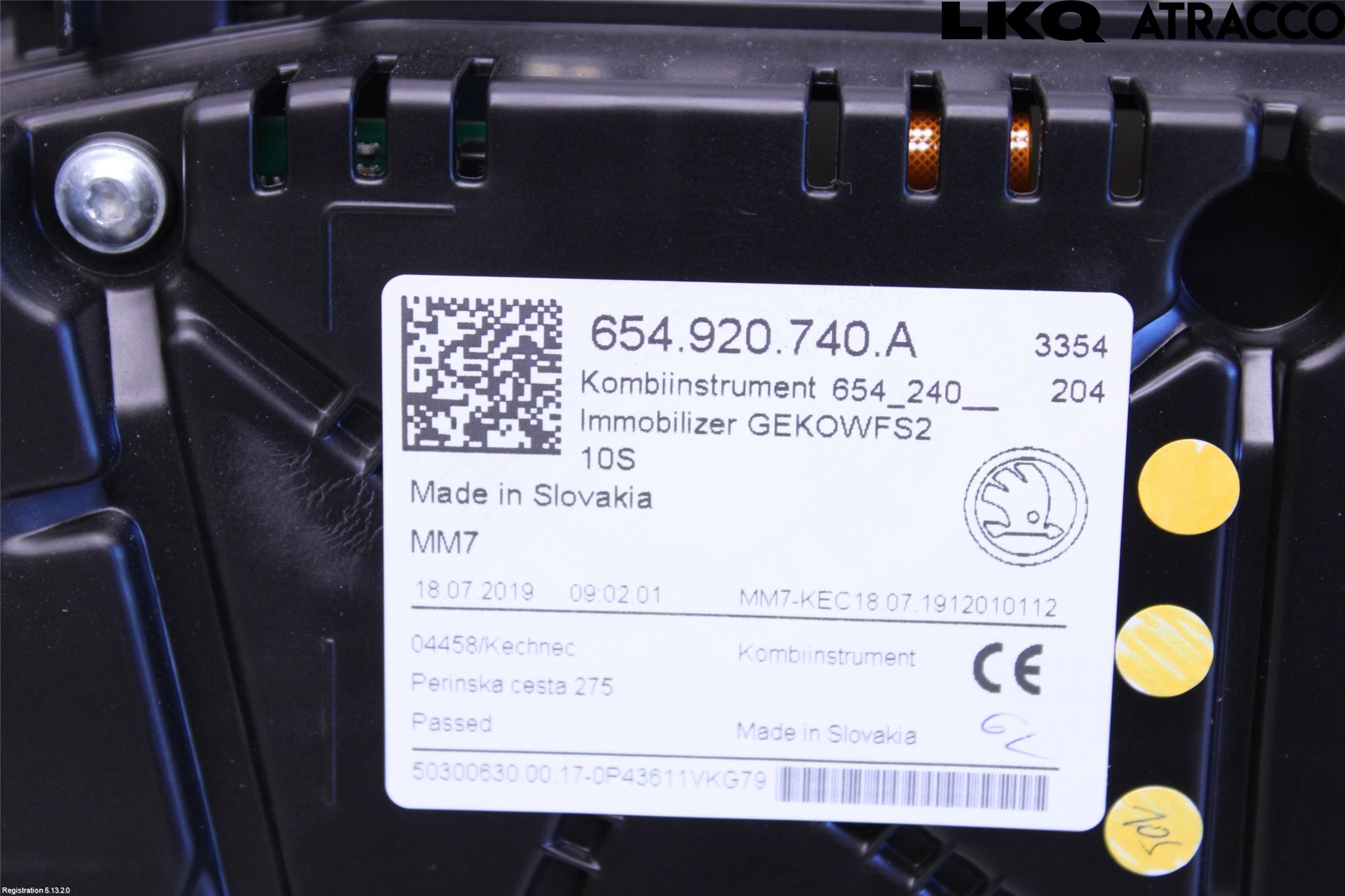 Skoda SCALA 19- Instr Kombinert