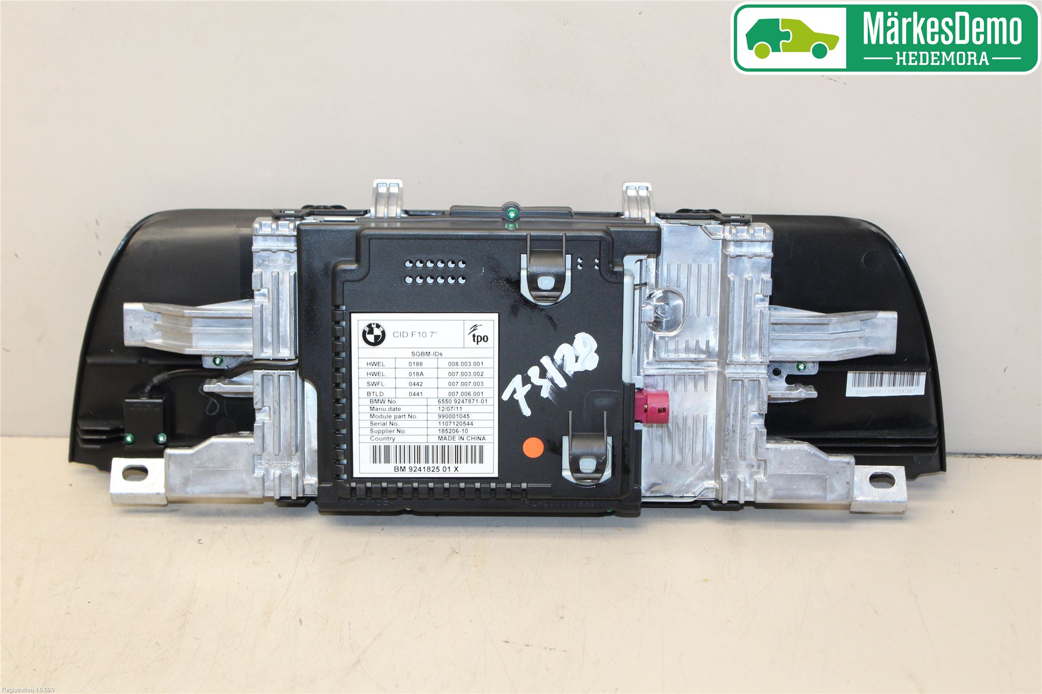 BMW 5 F10/F11/F18 09-17 Stereo Radio Med Cd