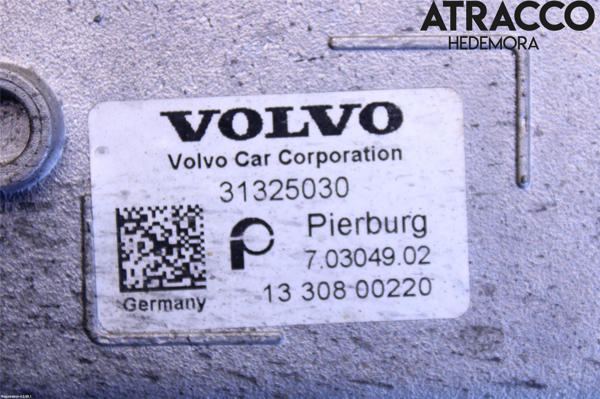 Volvo V70 14-16 Eksos Kjøler