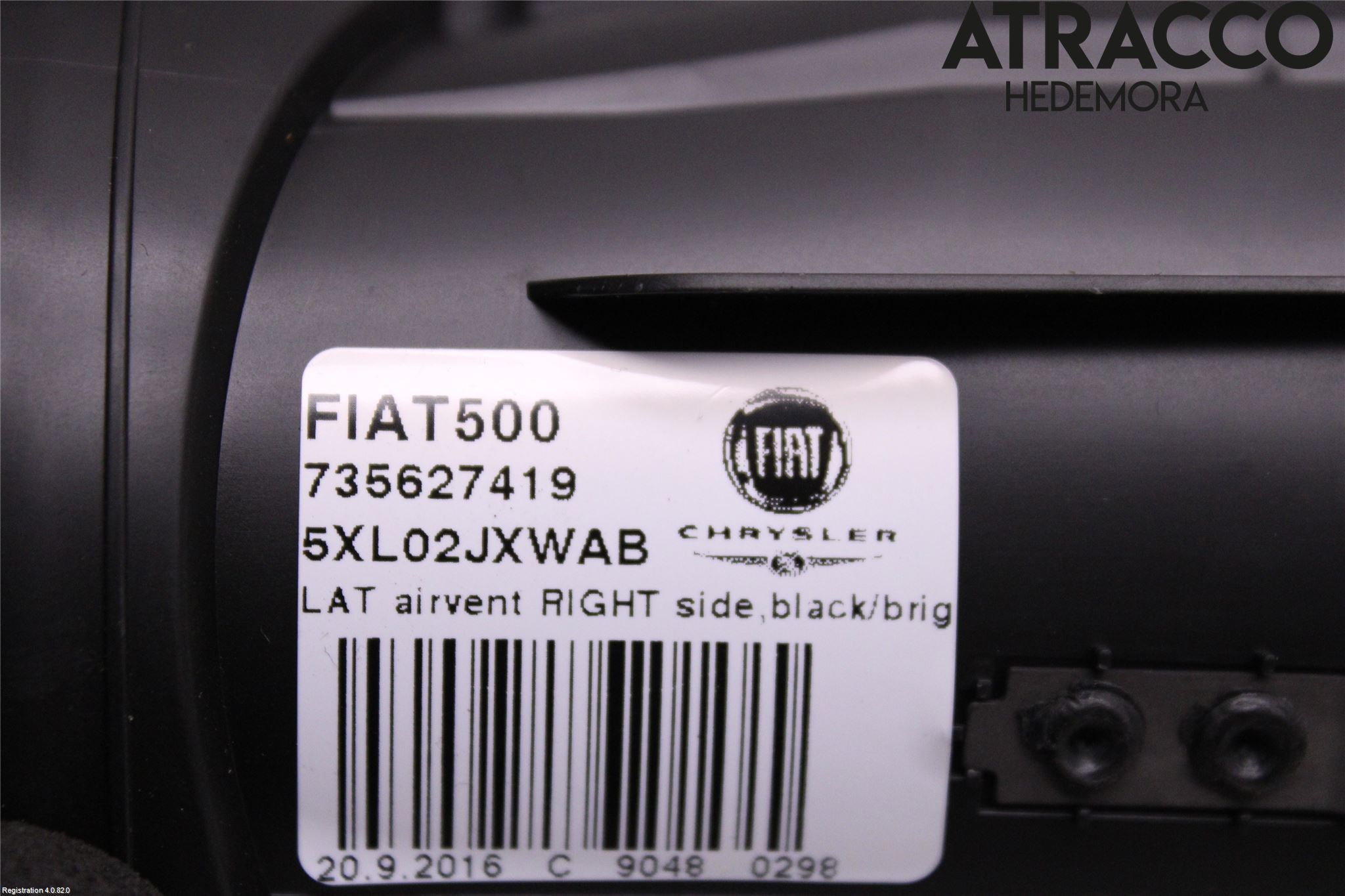 Fiat 500 07- Dashbord Kanal - Dyse