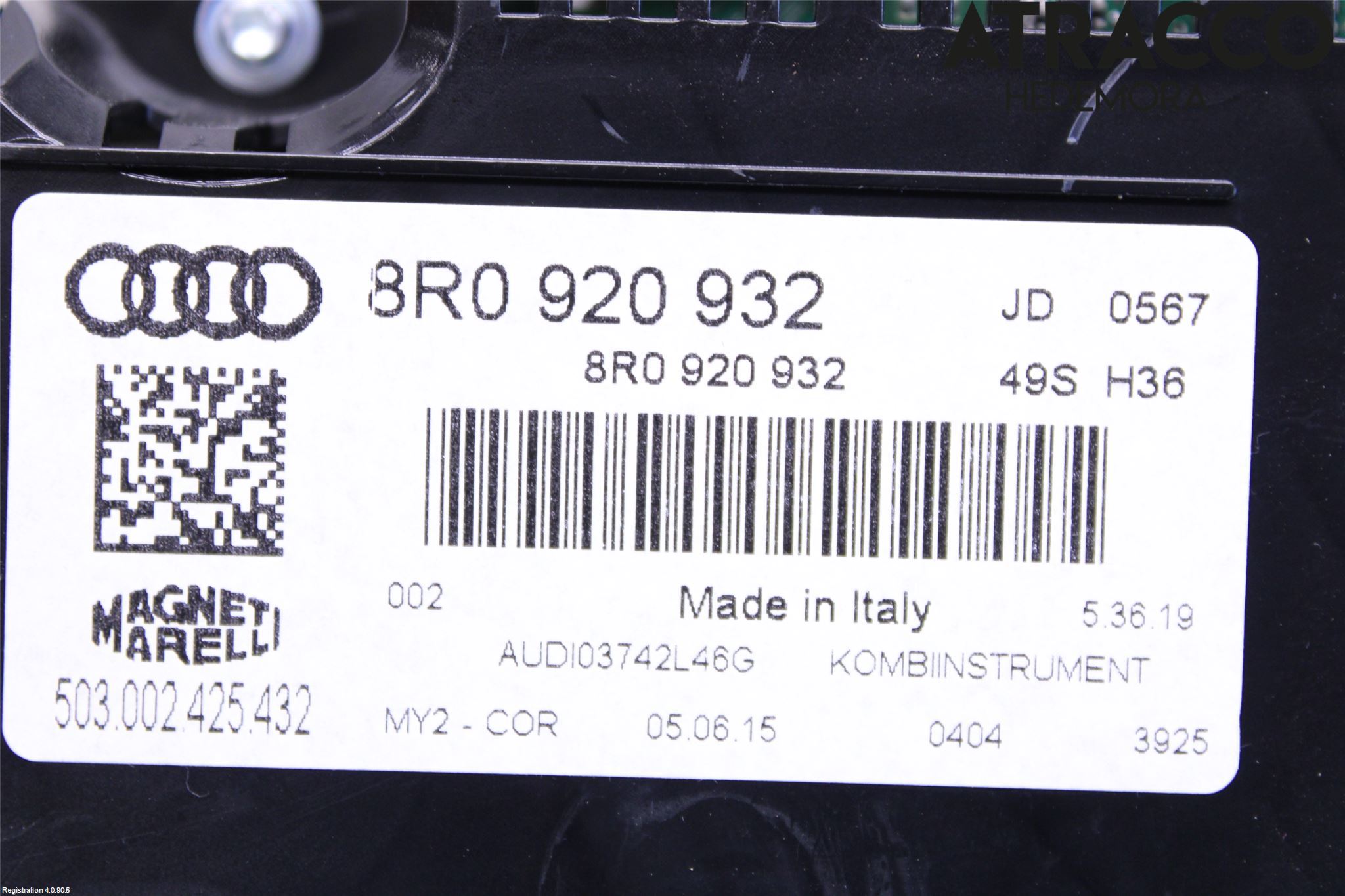 Audi Q5 09-16 Instr Kombinert