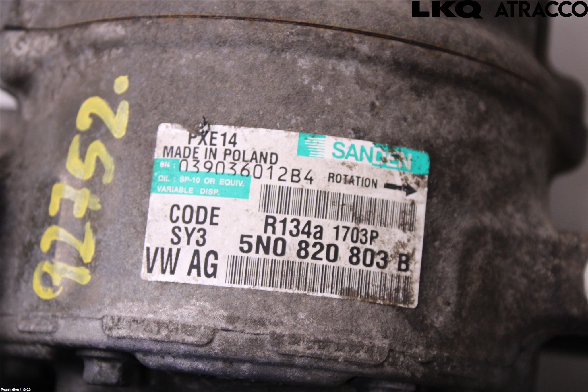 Audi A1/S1 11-18 Varme Ac Kompressor