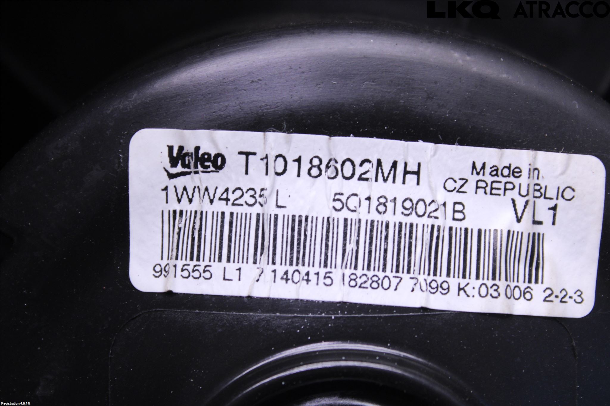 Volkswagen VW GOLF / E-GOLF VII 13-20 Varme Ac Varmeapparatvifte