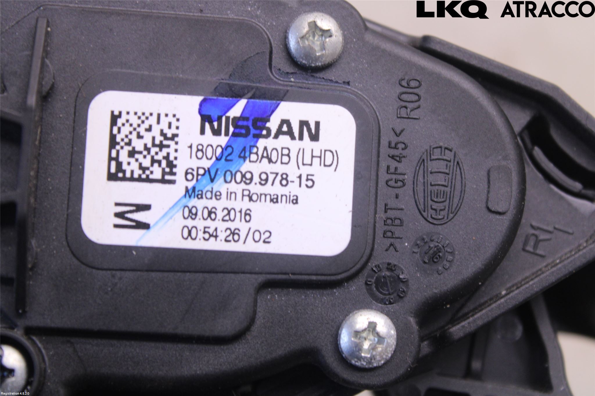 Nissan QASHQAI 14-17 Gasspedal