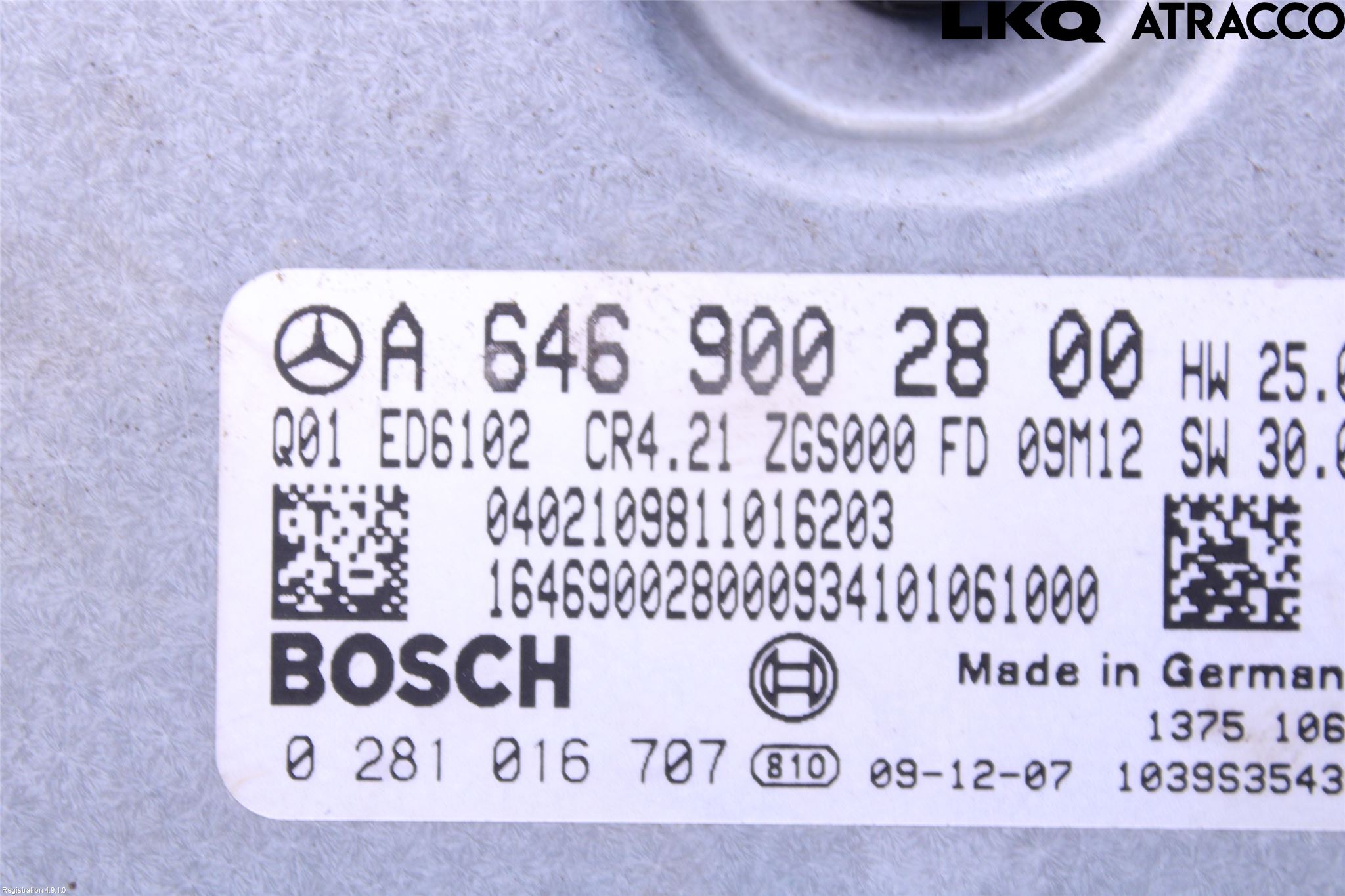 Mercedes-Benz MB VITO/VIANO (W639) 04-14 Styreenhet Dieselpumpe