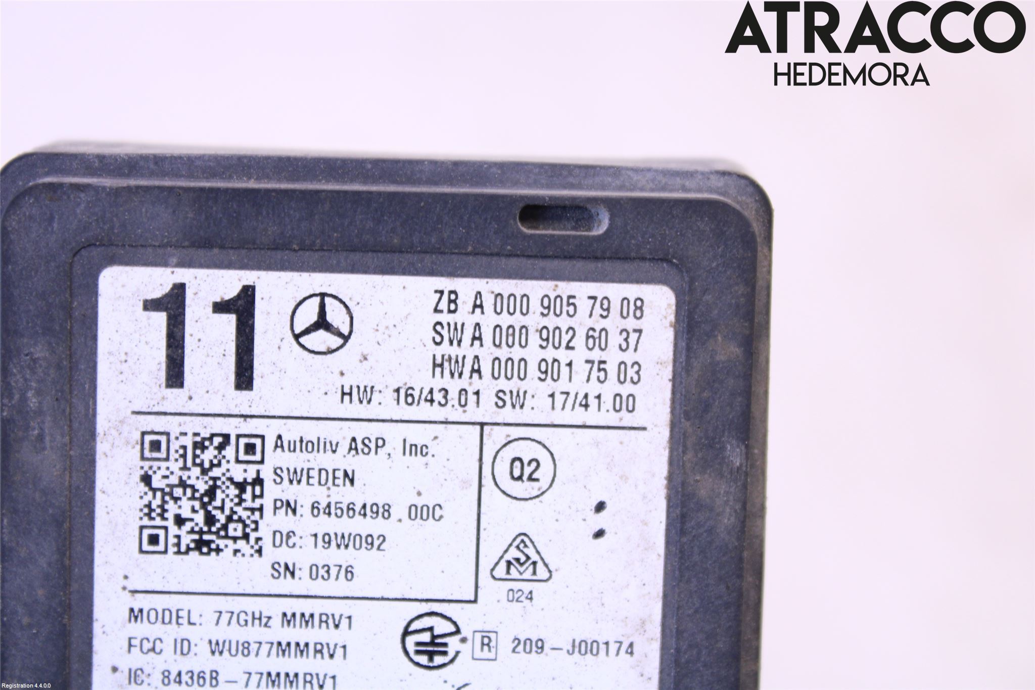 Mercedes-Benz MB E-KLASS (W213) 16-23 Sensor Kollisjonsbeskyttelse