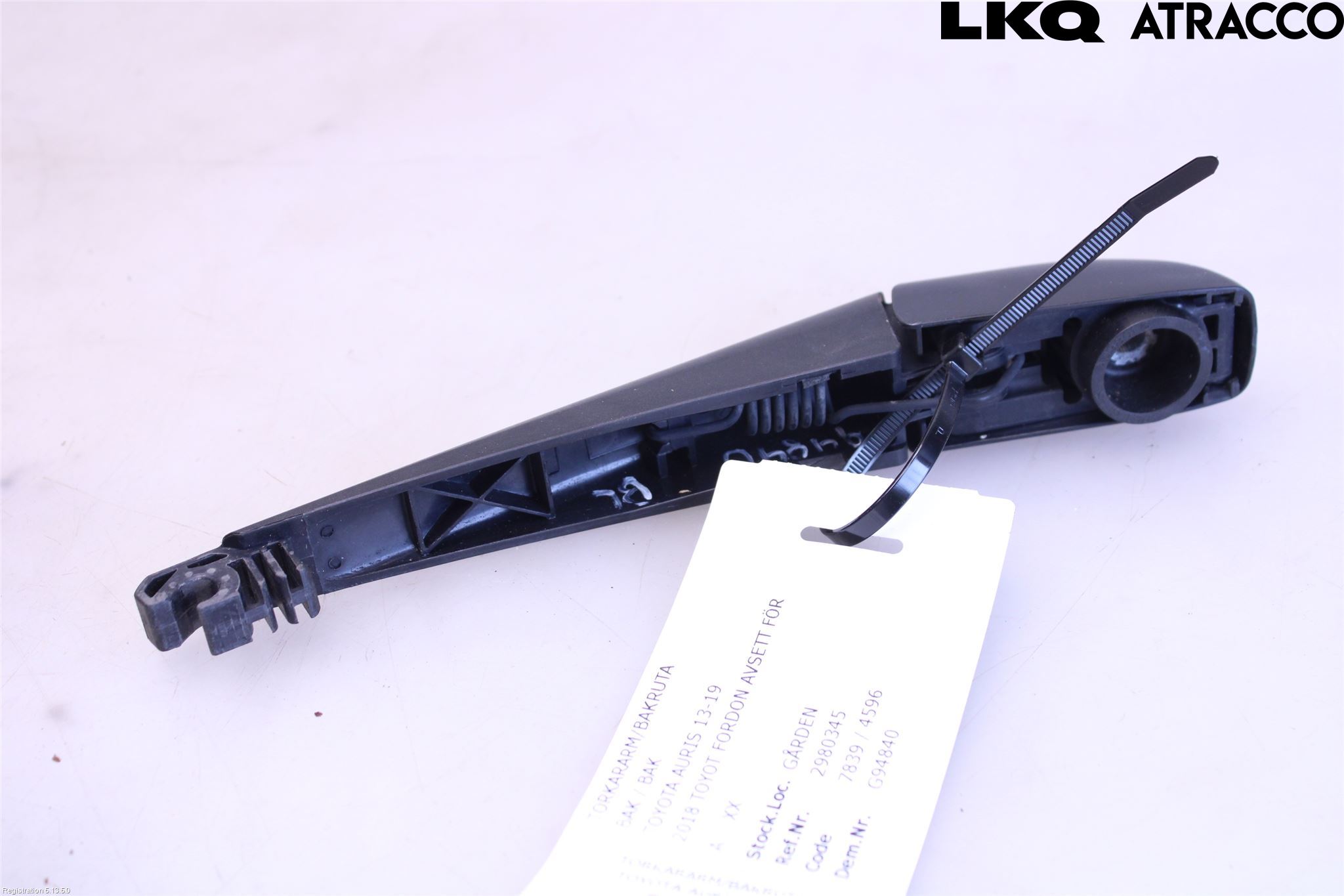 Toyota AURIS 13-19 Viskerarm Bakrute