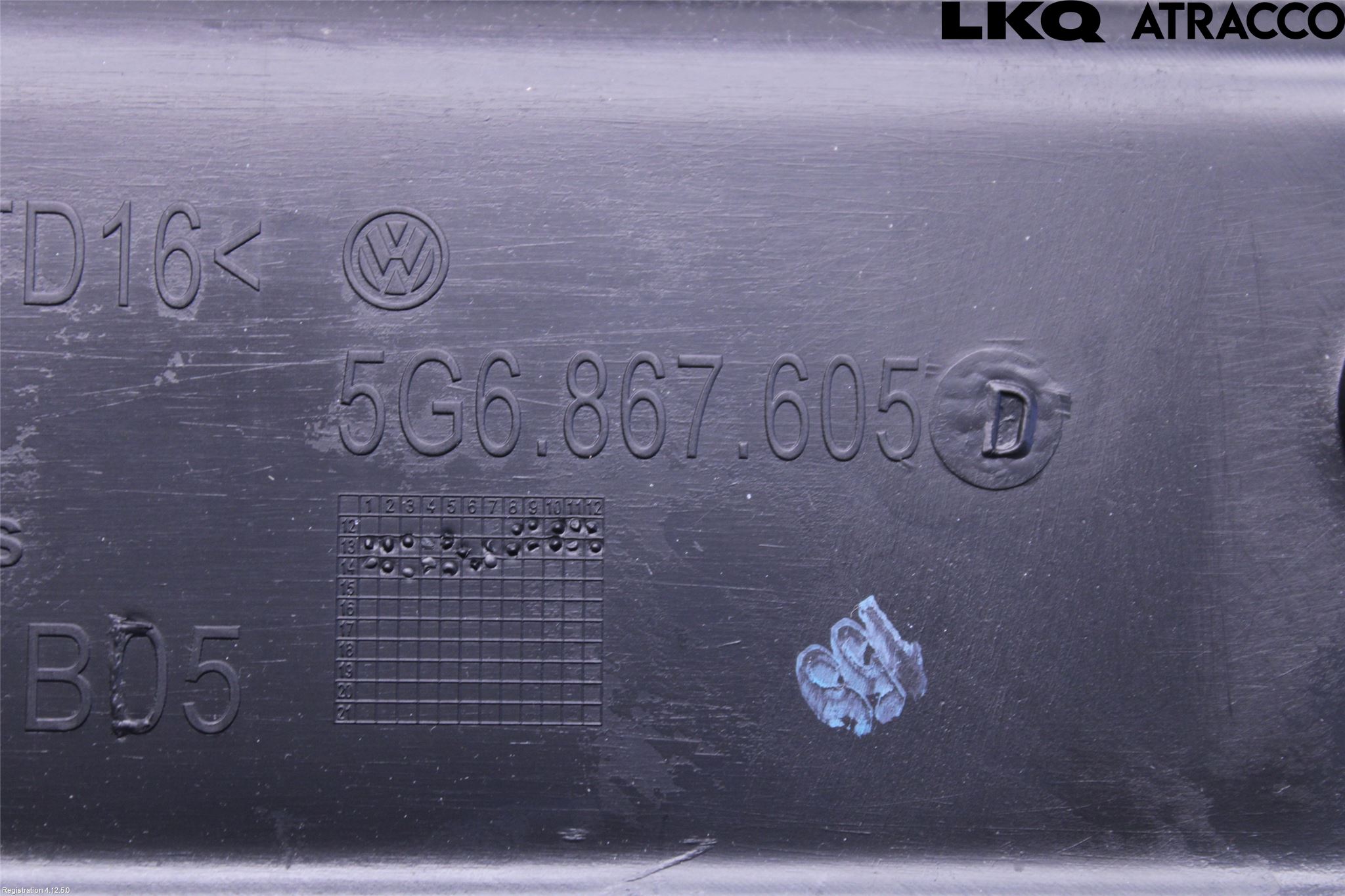 Volkswagen VW GOLF / E-GOLF VII 13-20 Innr Bakluketrekk