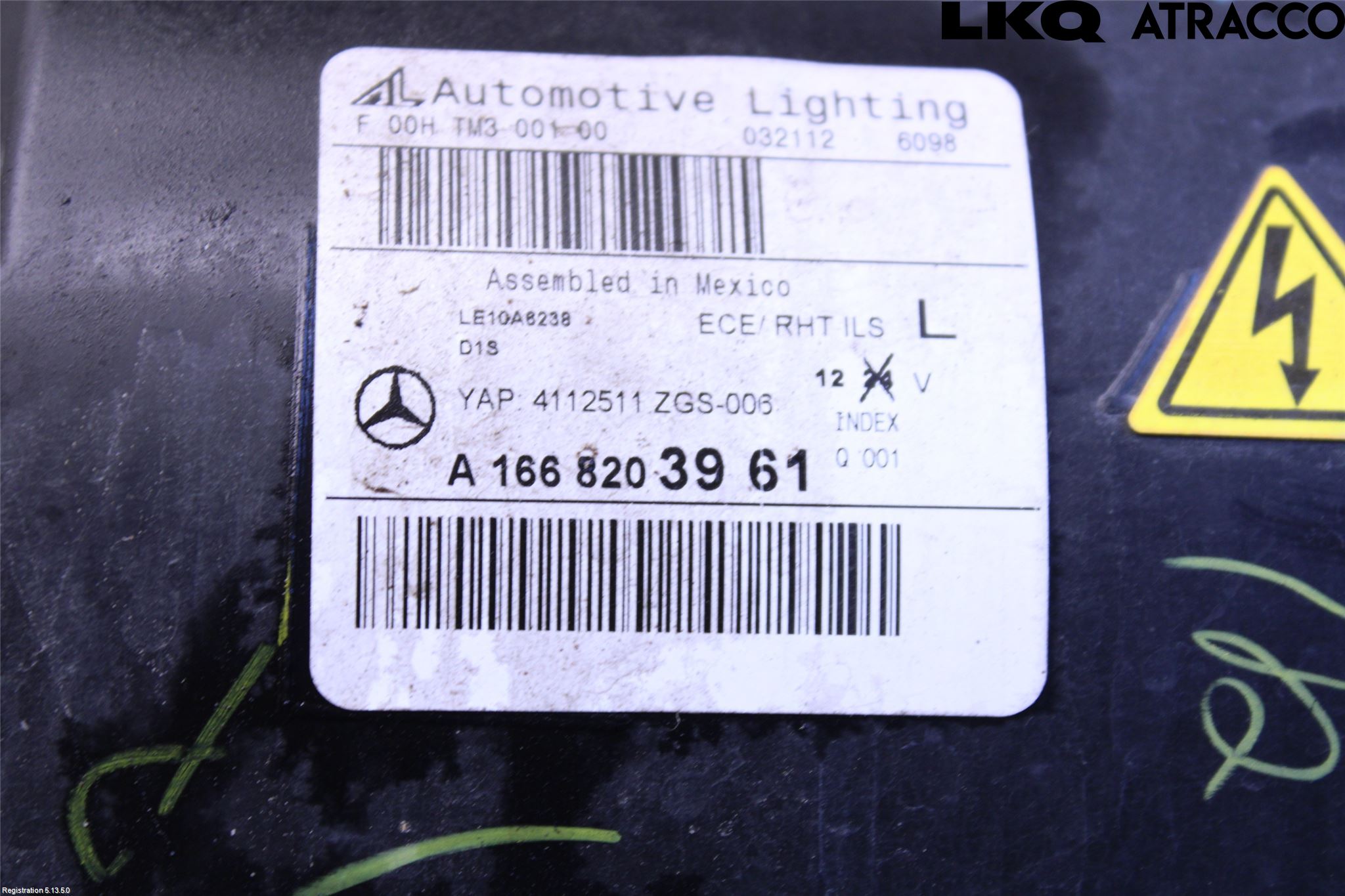 Mercedes-Benz MB ML/GLE-KLASS (W166) 12-18 Frontlykt Venstre