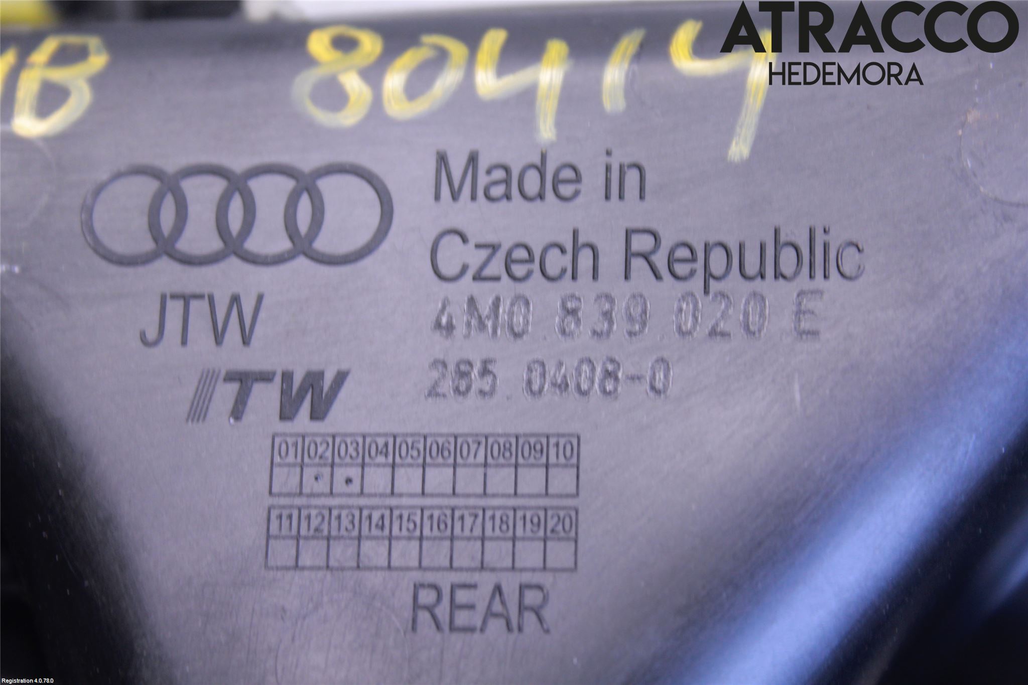 Audi Q7/SQ7 Innr Dørhandtak H Indre