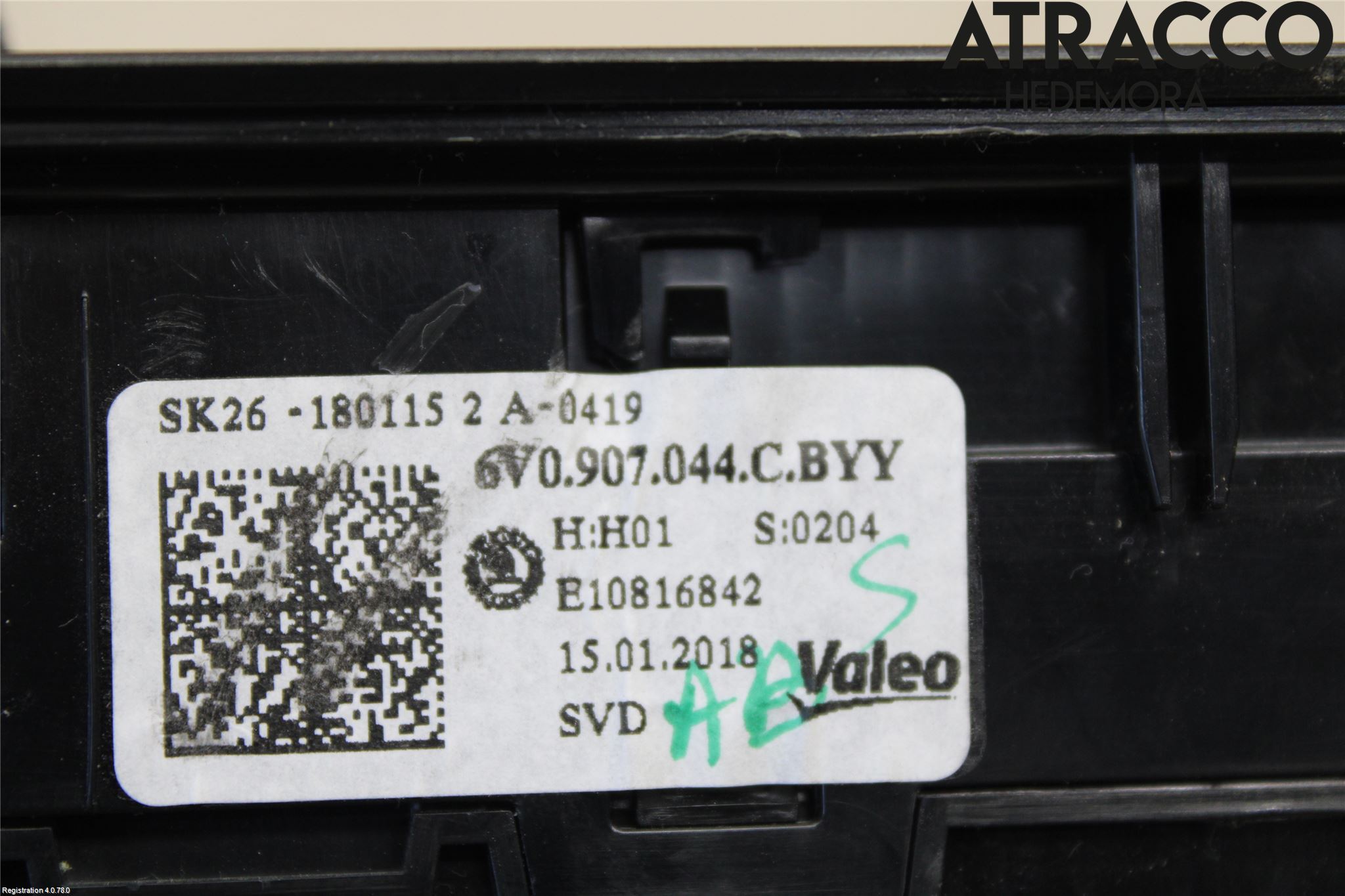 Skoda FABIA 15-21 Varme Ac Betjening-Display