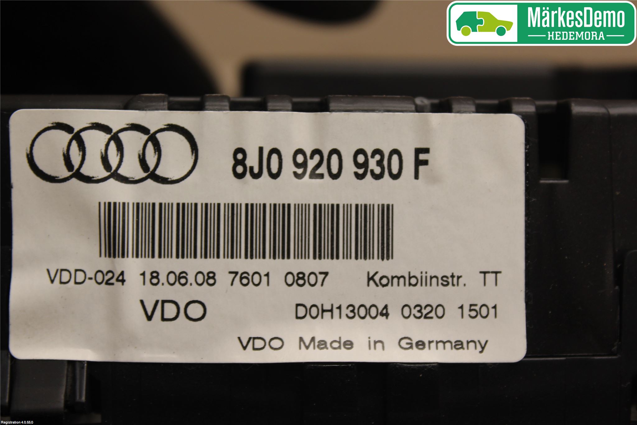 Audi TT/TTS 07-14 Instr Kombinert