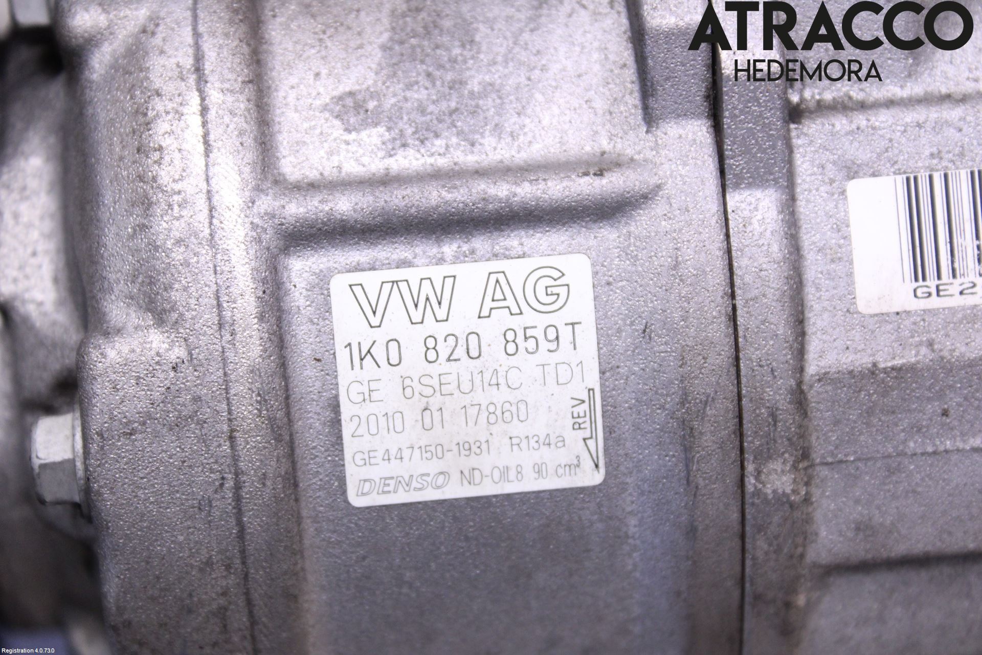 Volkswagen VW GOLF PLUS/CROSS GOLF 04-14 Varme Ac Kompressor
