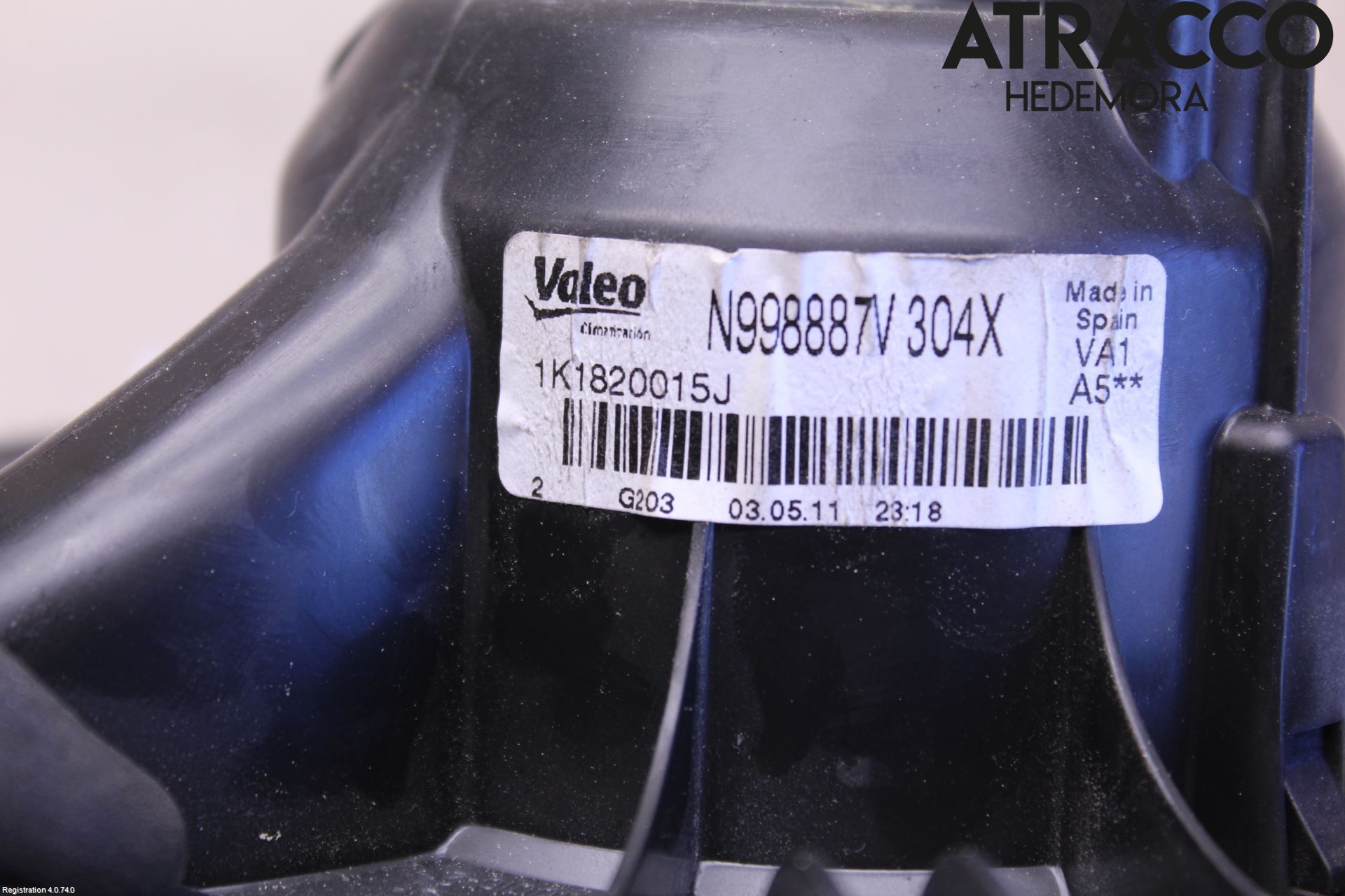 Volkswagen VW SHARAN 11- Varme Ac Varmeapparatvifte