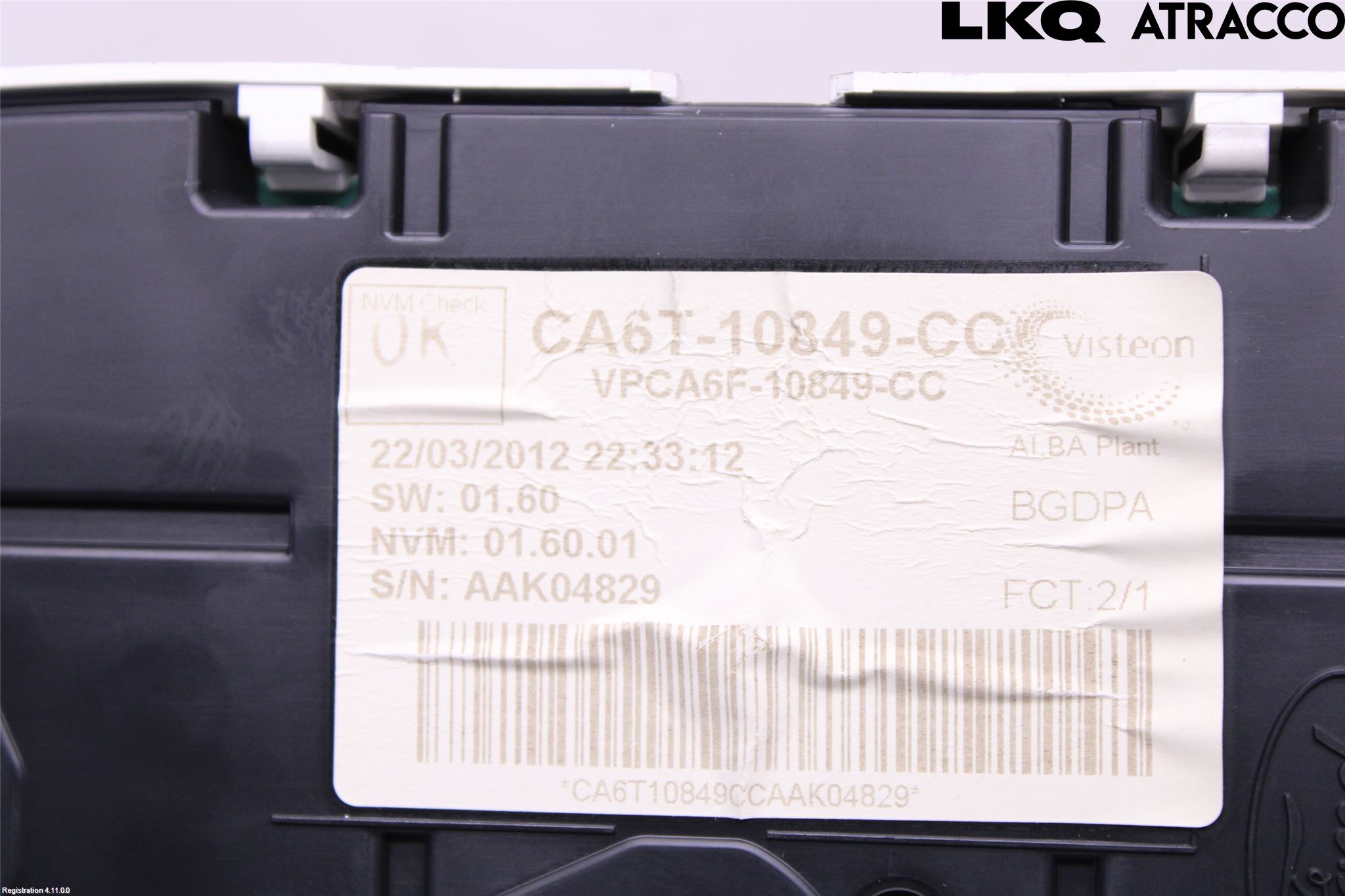 Ford FIESTA 09-12 Instr Kombinert